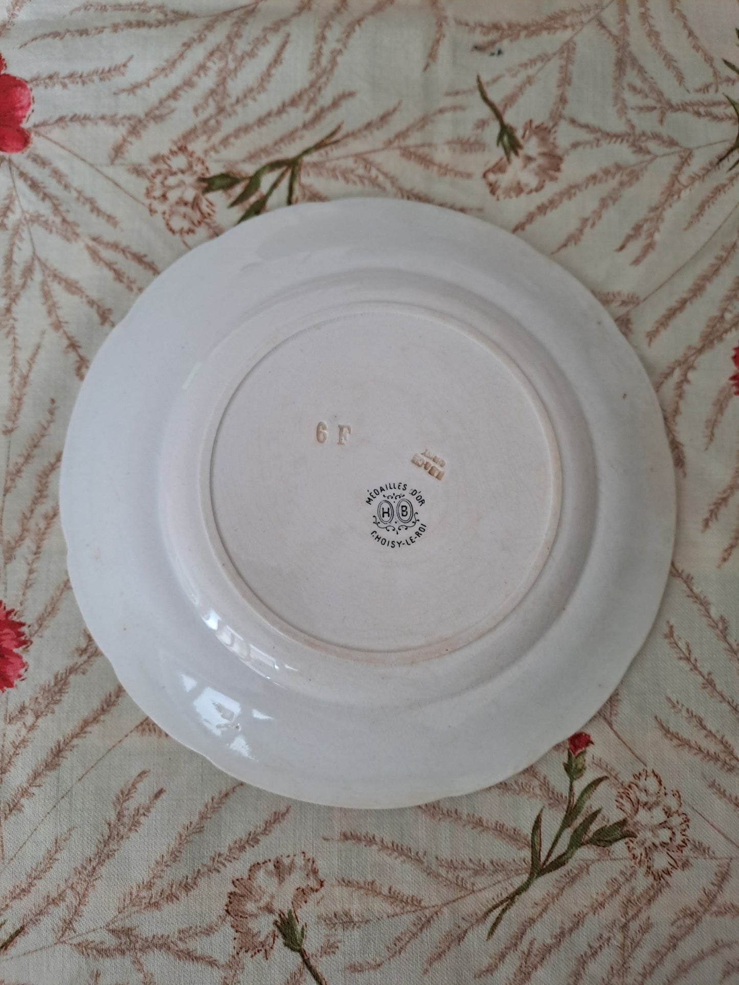 Assiette décorative Parlante. N°7. Les petits bonheurs de la vie. H. B. Choisy Le Roi.