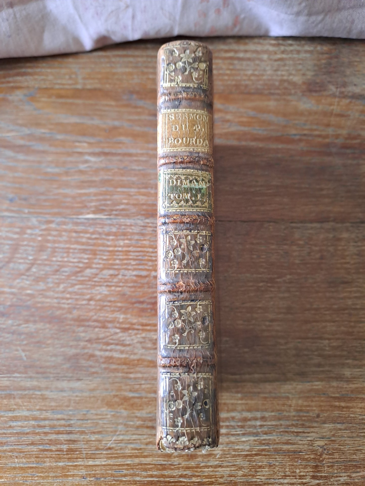 Sermons du Père Bourdaloue. T1. 1750. Ancien livre vintage catholique