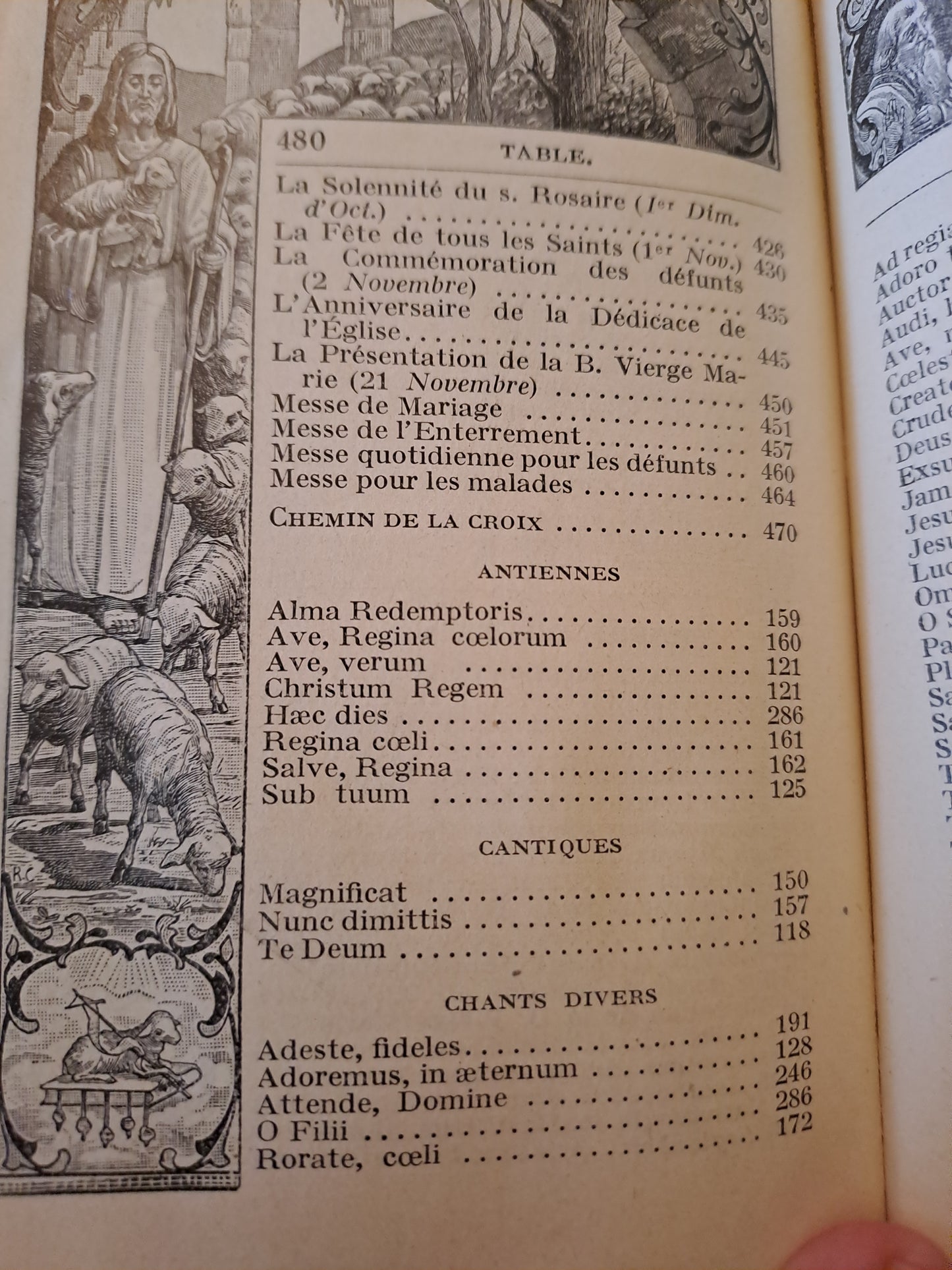 Missel romain à l'usage des fidèles contenant les prières usuelles, propre du temps et propre....