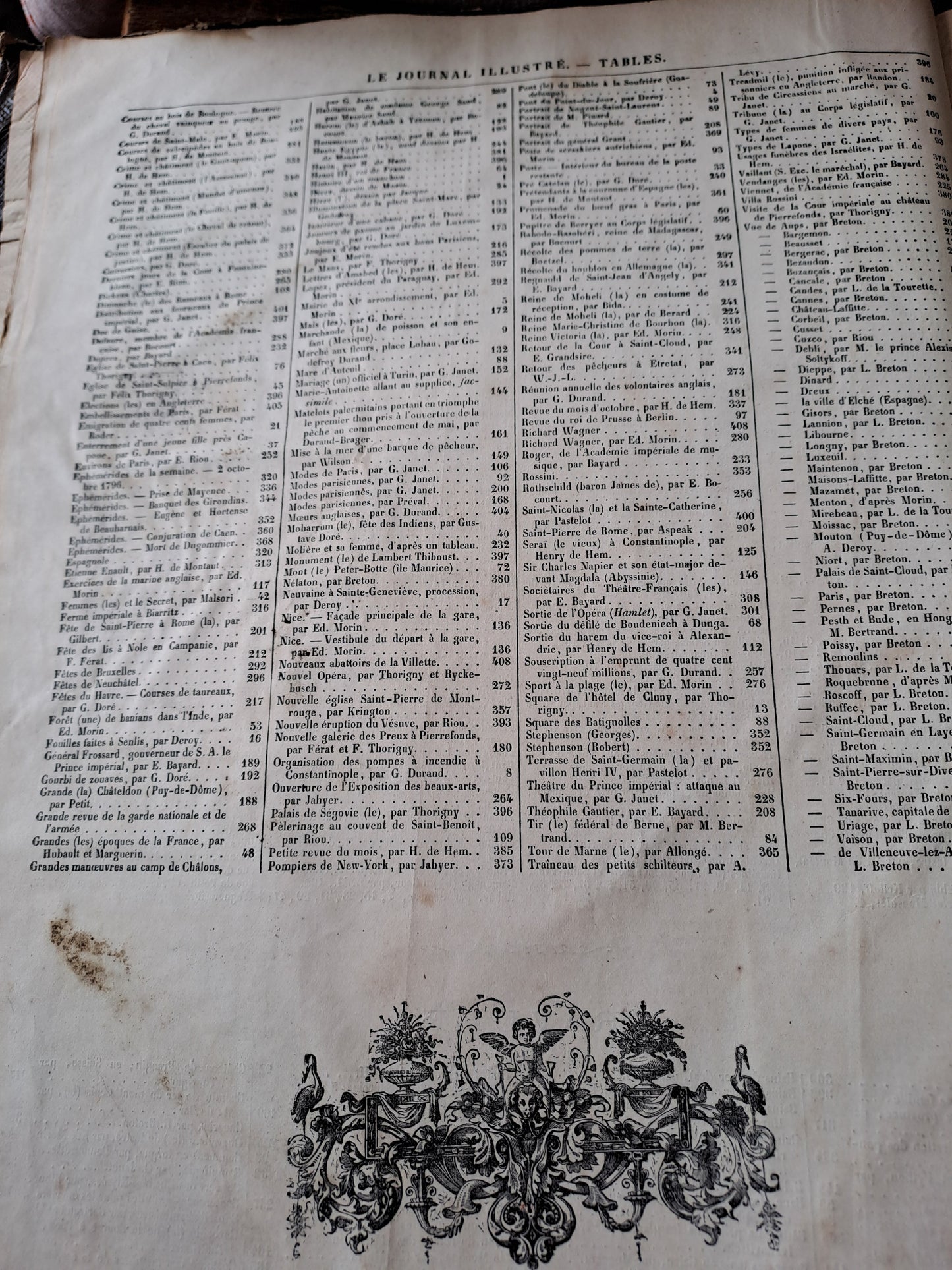 Revues " Le Journal illustré ". Année 1868. 5 eme année. Ancien livre vintage.
