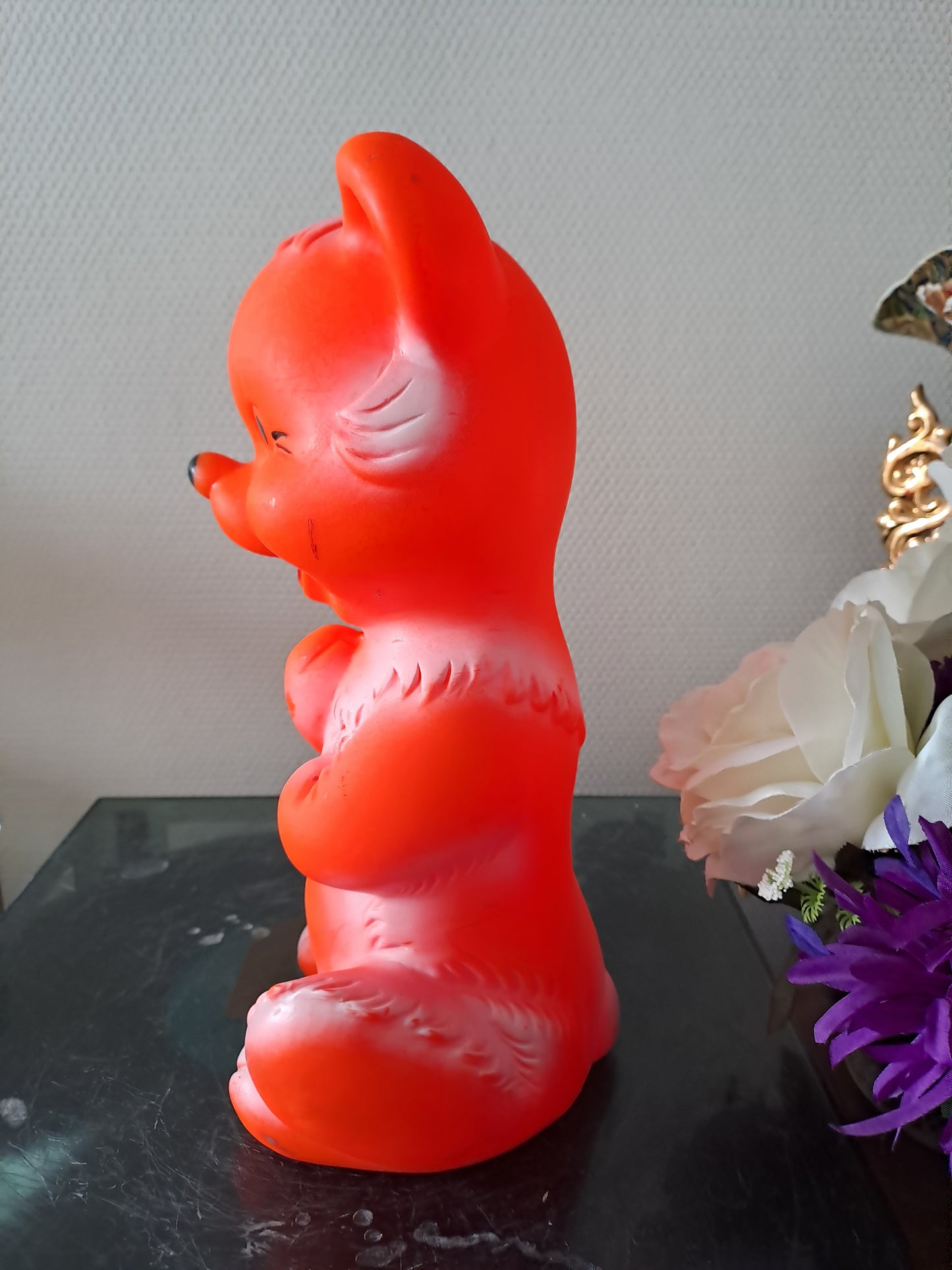 Ours. Teddy bear. Pouet-Pouet. Ancien decoration vintage.