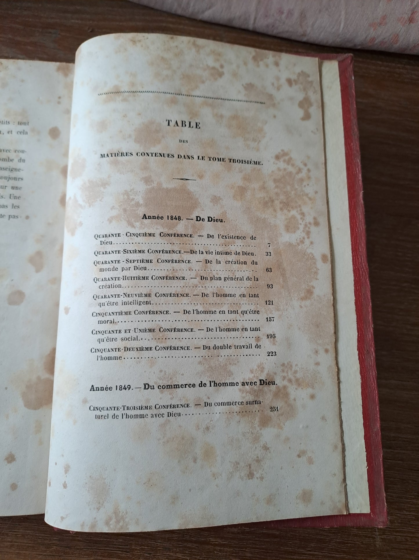 Conférences Notre-Dame de Paris. T3. 1855. Ancien livre vintage.