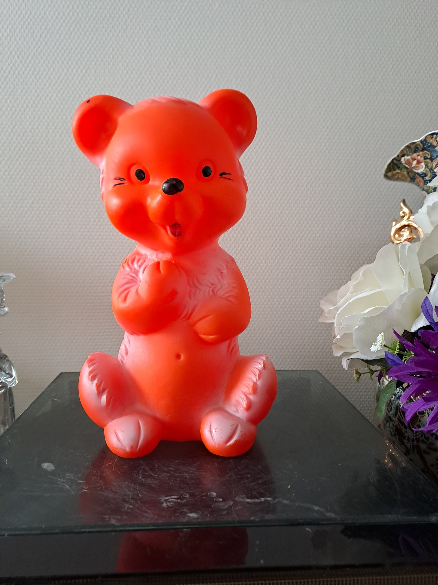 Ours. Teddy bear. Pouet-Pouet. Ancien decoration vintage.