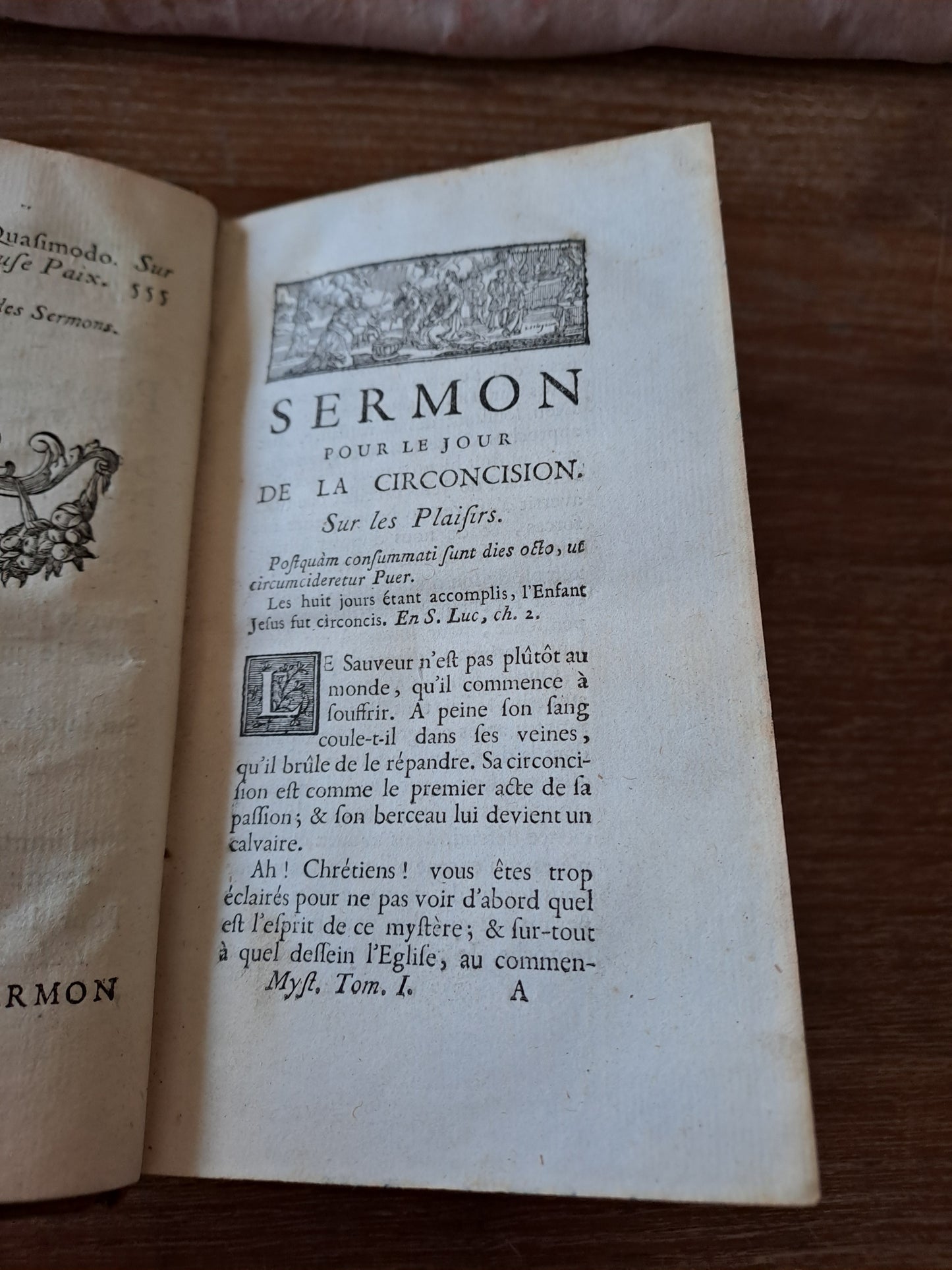 Mystères sermons du Père de Segaud. 1767. Ancien livre vintage catholique.