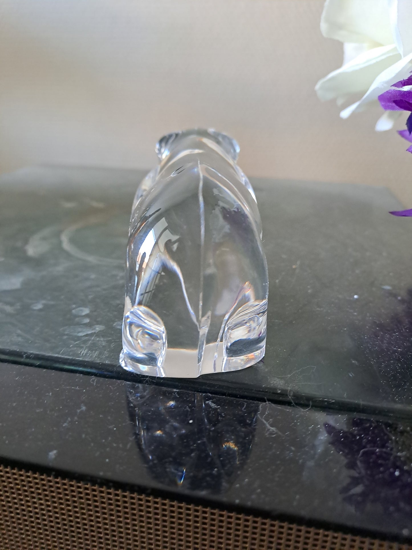 Ours en cristal Villeroy et Boch.