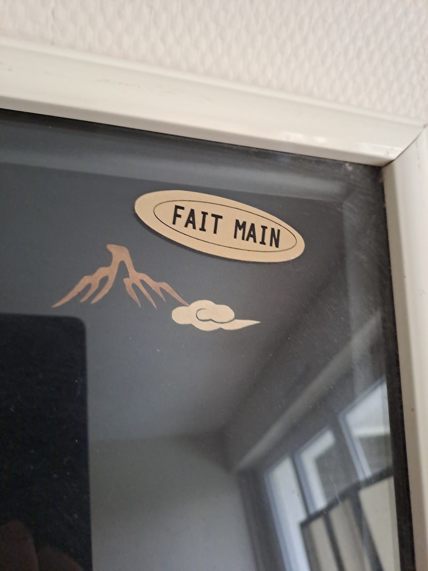 Cadre/ tableau Représentant 3 grues.