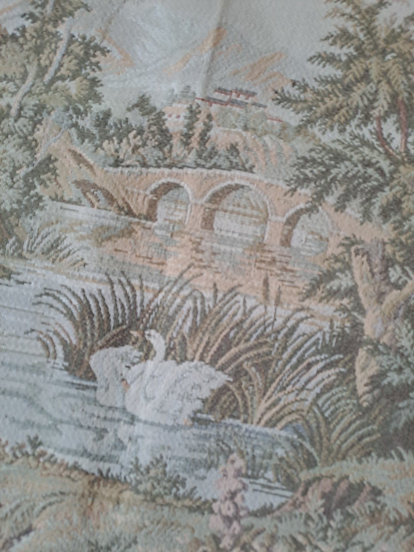 Tapisserie Murale Française. Paysage Romantique.