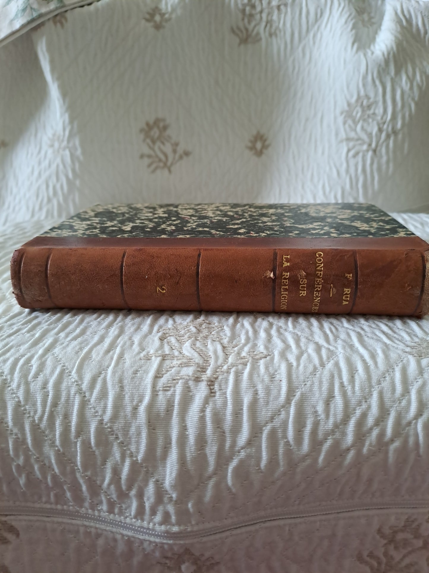 Cours et conférences sur la religion et les dogmes. Abbé Rua. T2. 1881. Ancien livre vintage catholique.