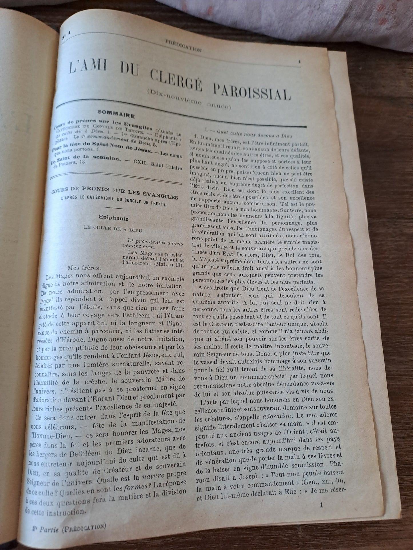 L'ami du clergé paroissial supplément à l'ami du clergé 1907. T19. Ancien livre vintage.