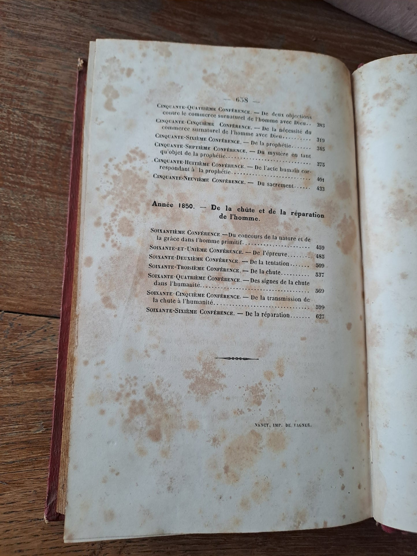 Conférences Notre-Dame de Paris. T3. 1855. Ancien livre vintage.