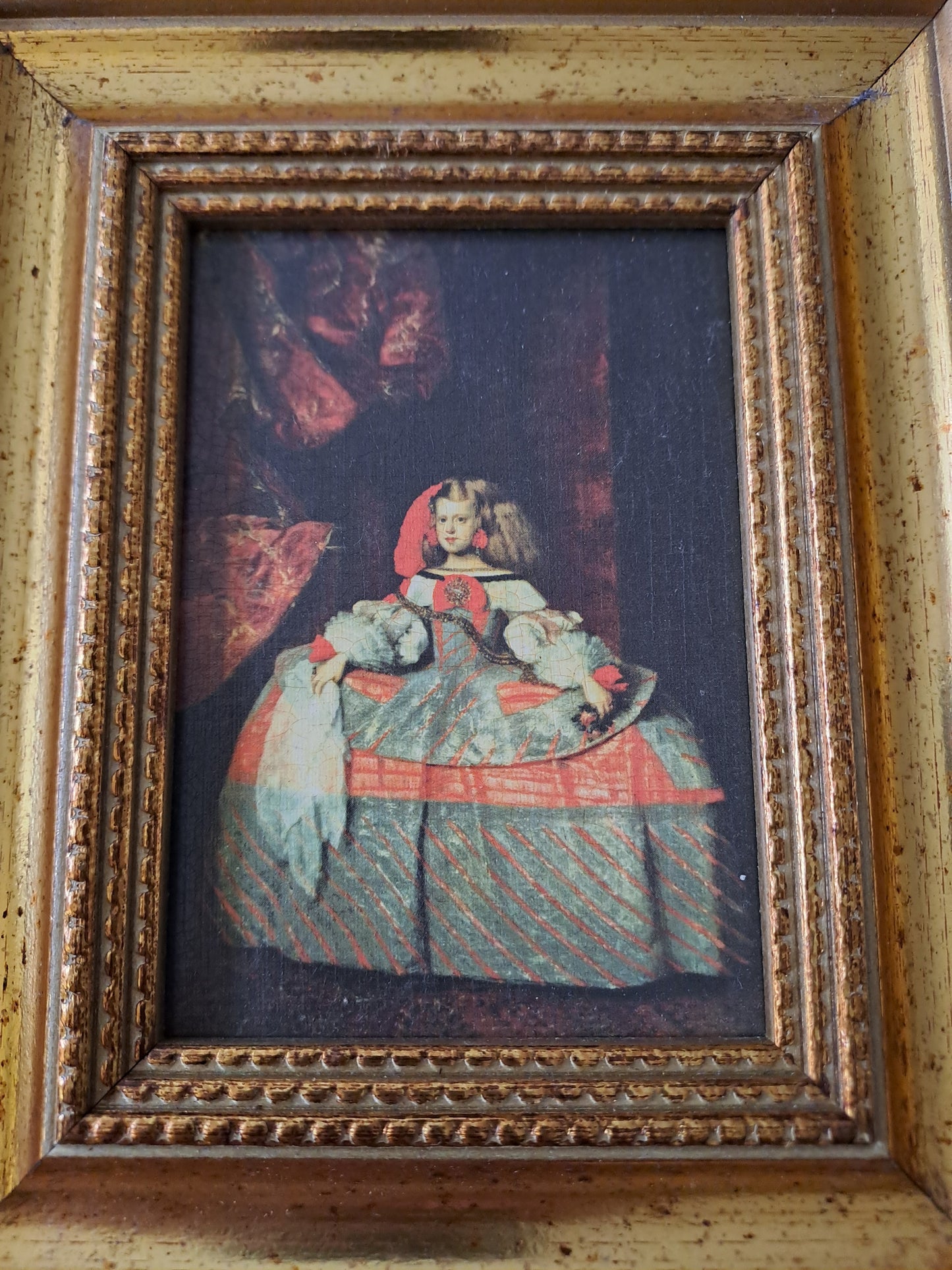 Cadre / tableau. L'Infante Marguerite. Vélasquez ( 1599 -1660).