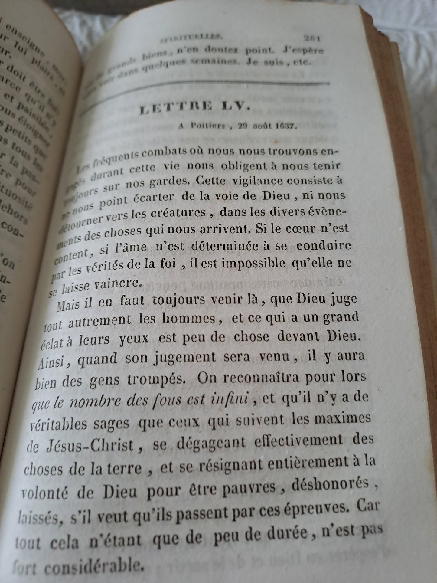 Livre. Lettres spirituelles par le Révérend Père J.  J.  Surin. 1846.
