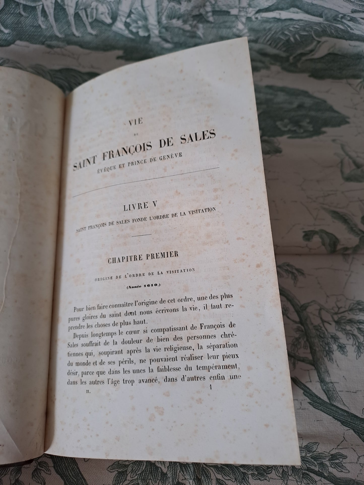 Vies de Saint François de Sales. T2. Paris le curé de Saint Sulpice. 1856. Ancien livre vintage catholique.