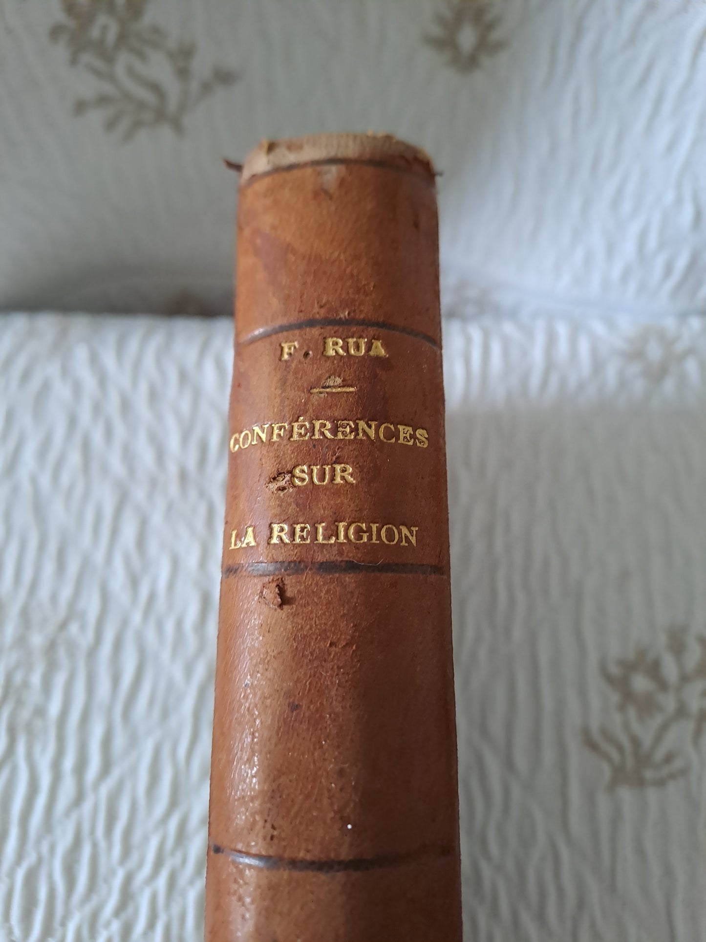 Cours et conférences sur la religion et les dogmes. Abbé Rua. T2. 1881. Ancien livre vintage catholique.