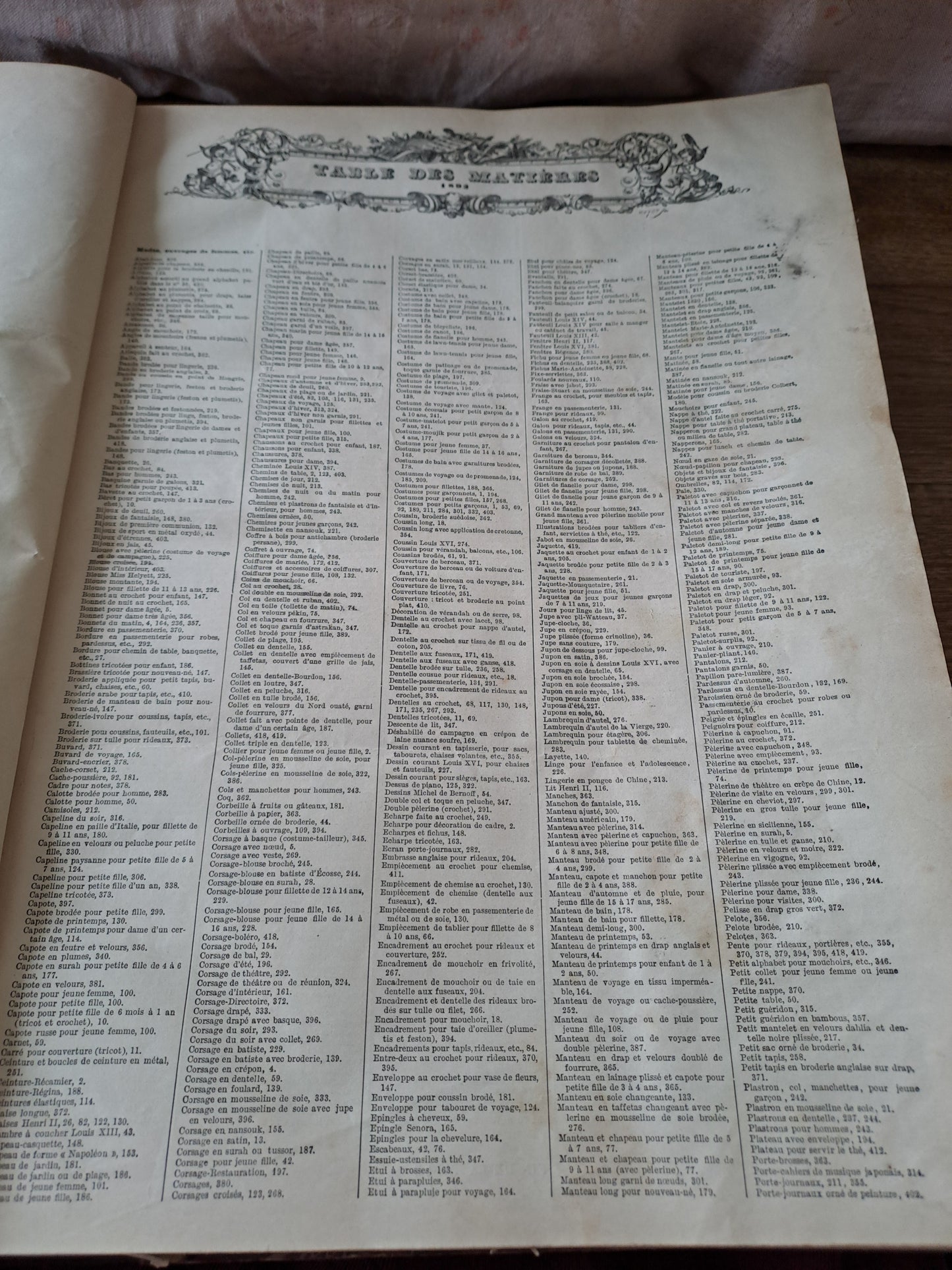 Revues " la mode illustré " pour l'année 1893. Ancien livre vintage.