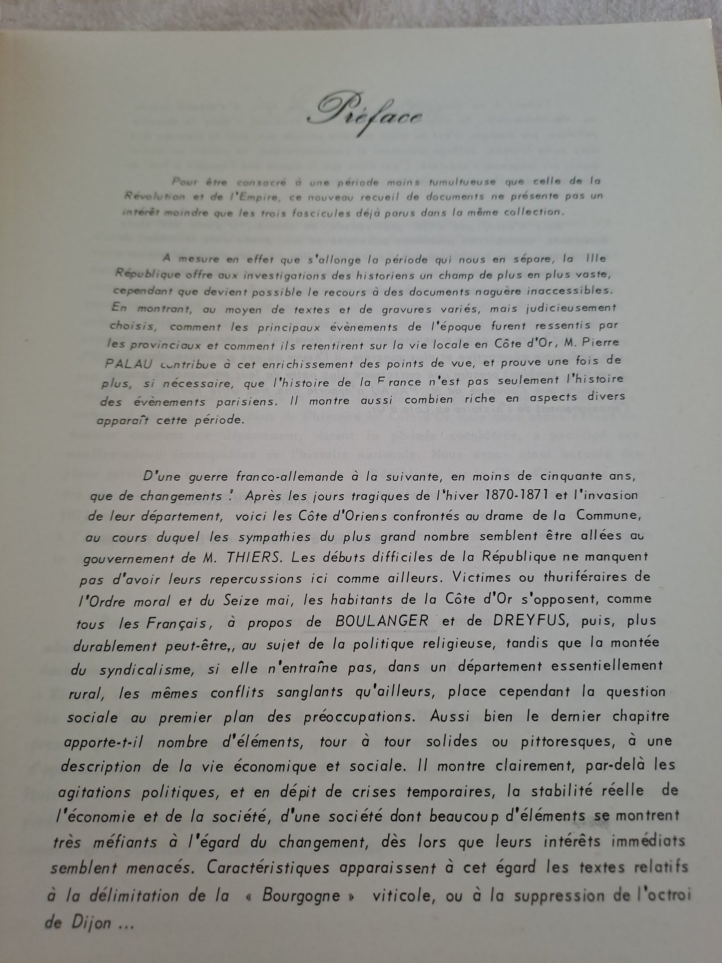 Livre. La IIIe république en Côte-d'Or. 1870 - 1914.