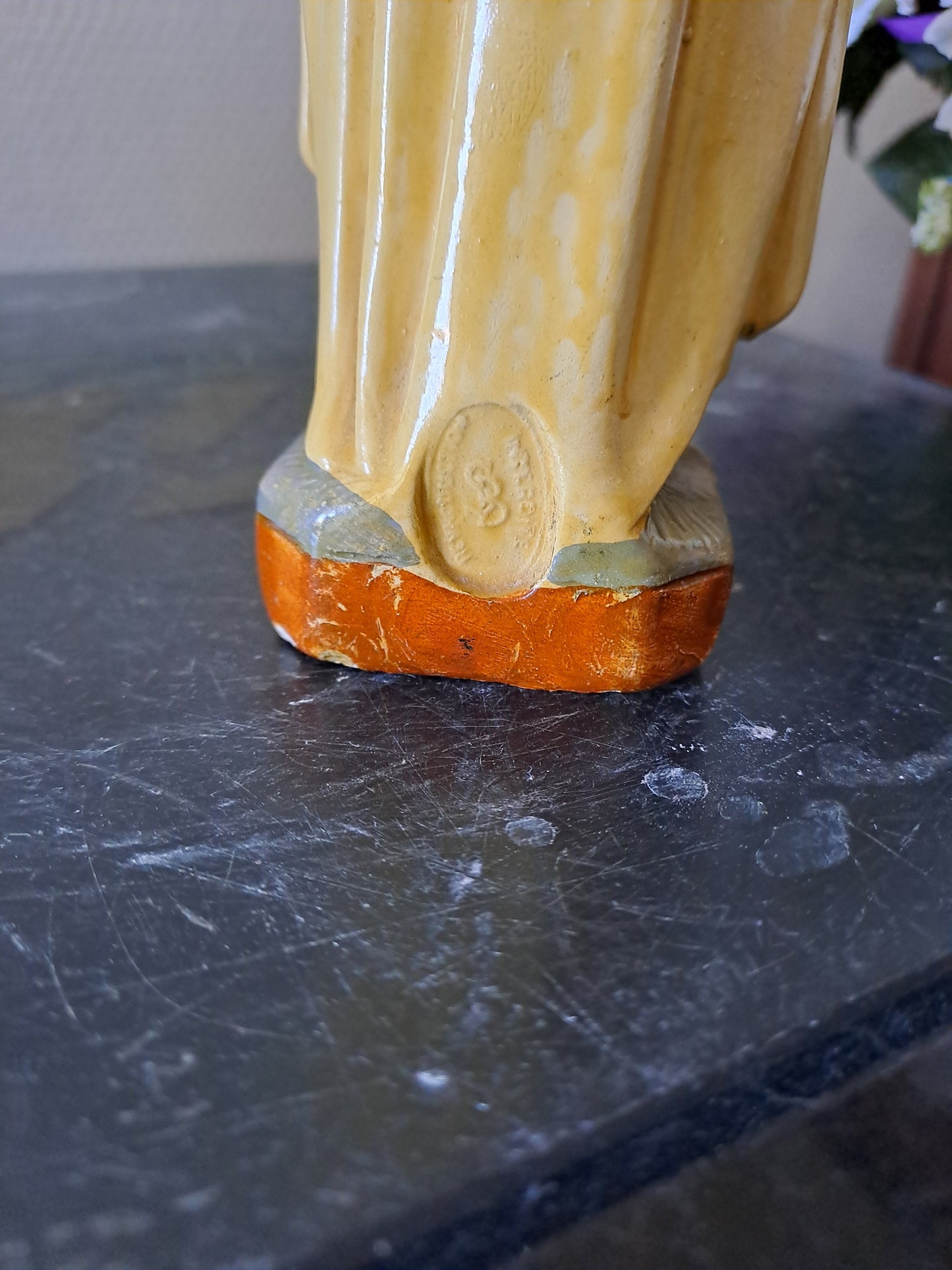 Statue Sainte Thérèse de l'enfant Jésus de la Sainte-Face. 21 cm. Ancien Vintage catholique.