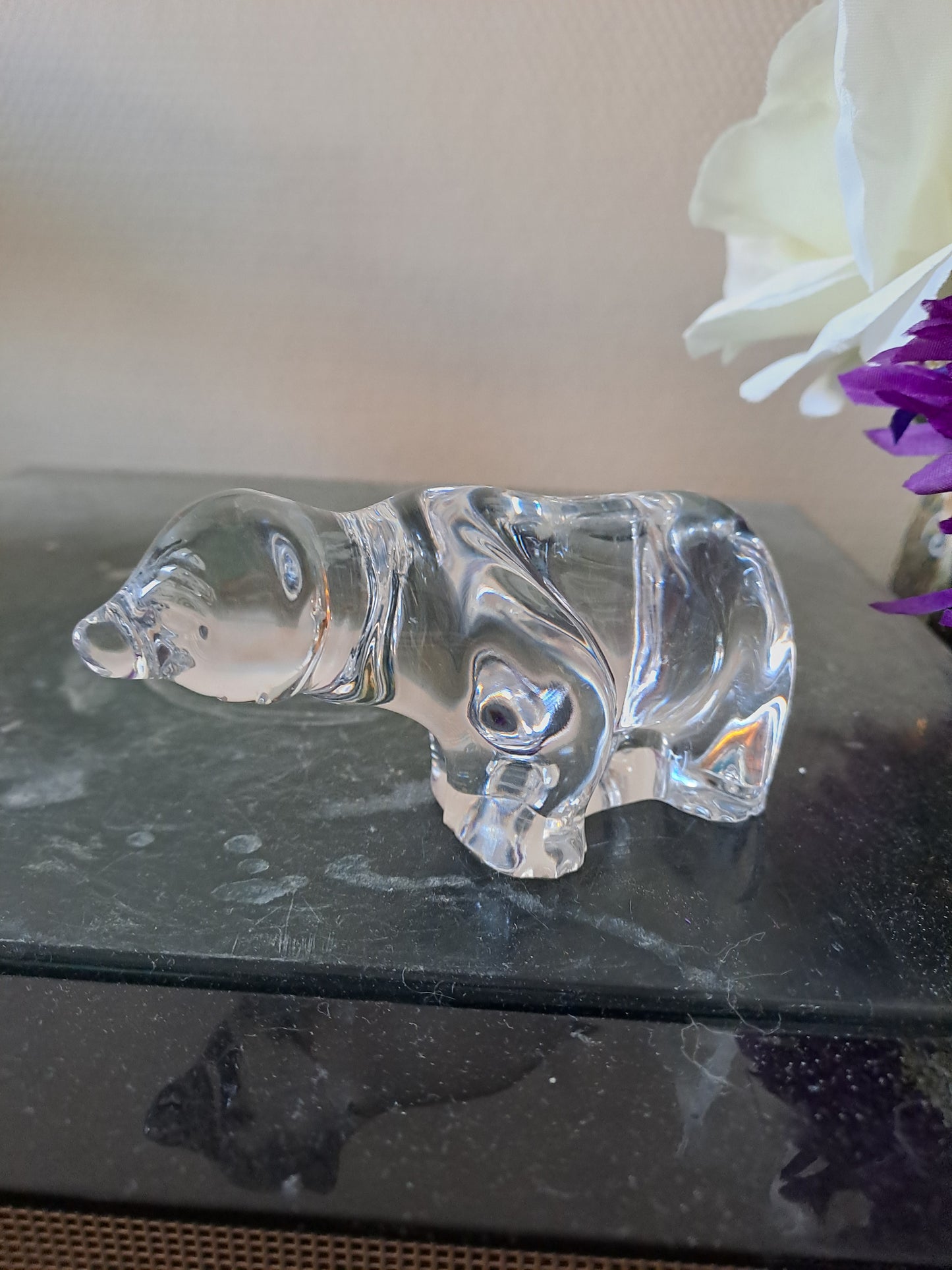 Ours en cristal Villeroy et Boch.