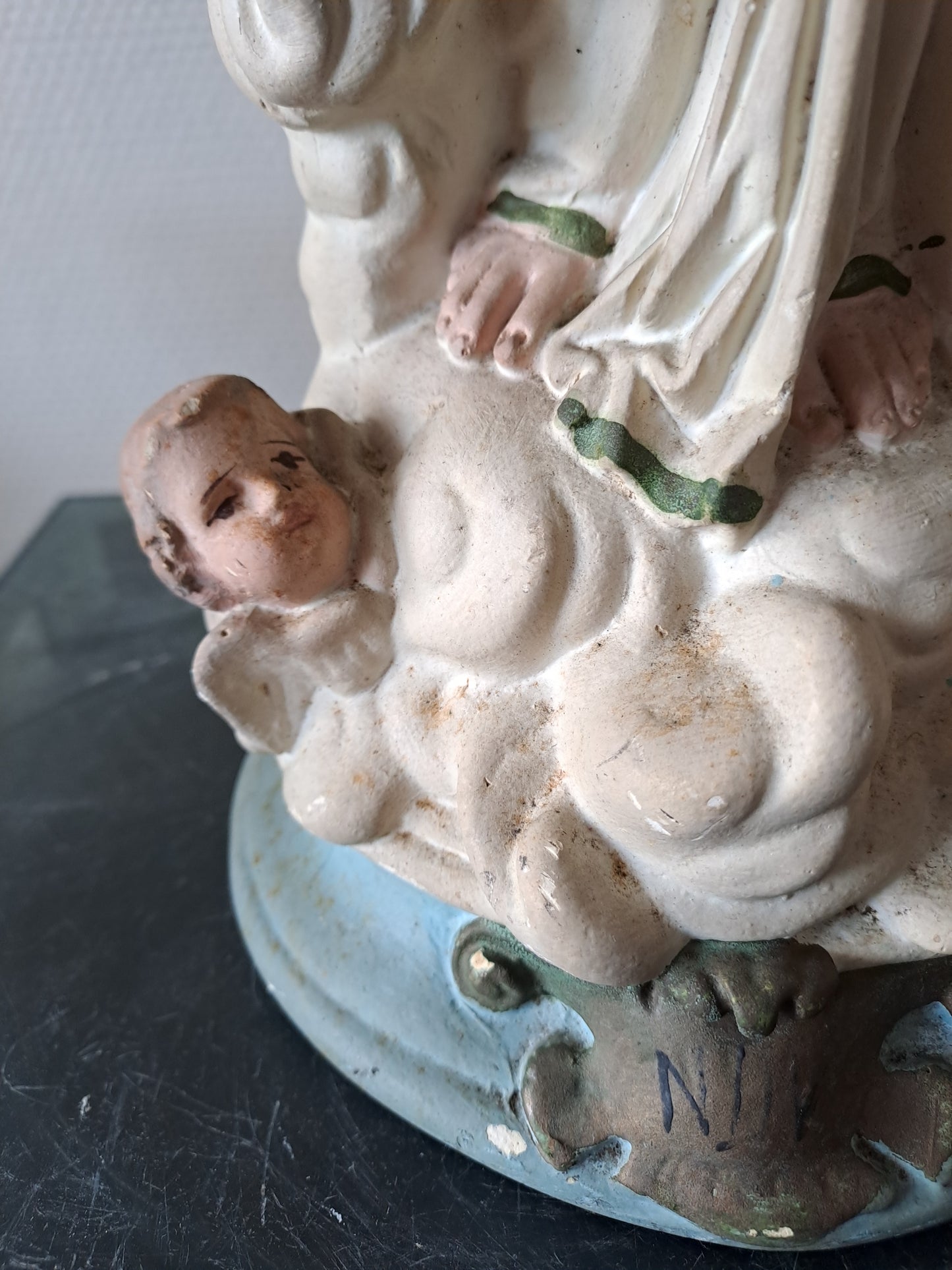 Statue representant Notre-Dame des Victoires. 45 cm. N°3. Ancien Vintage