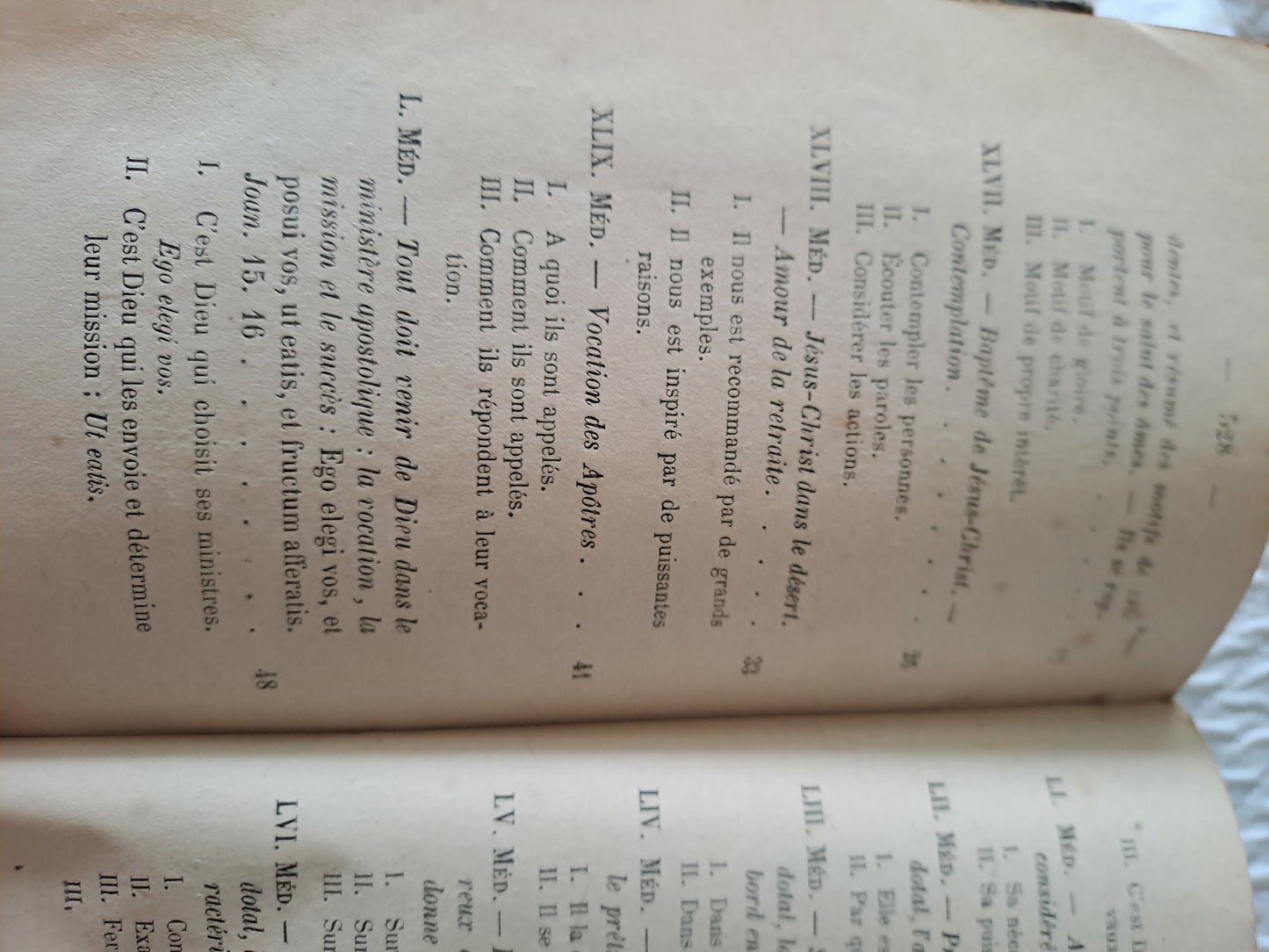 Nouveau cours de médiations sacerdotales. Par Chaignon. T3.  1871. Ancien livre vintage catholique.
