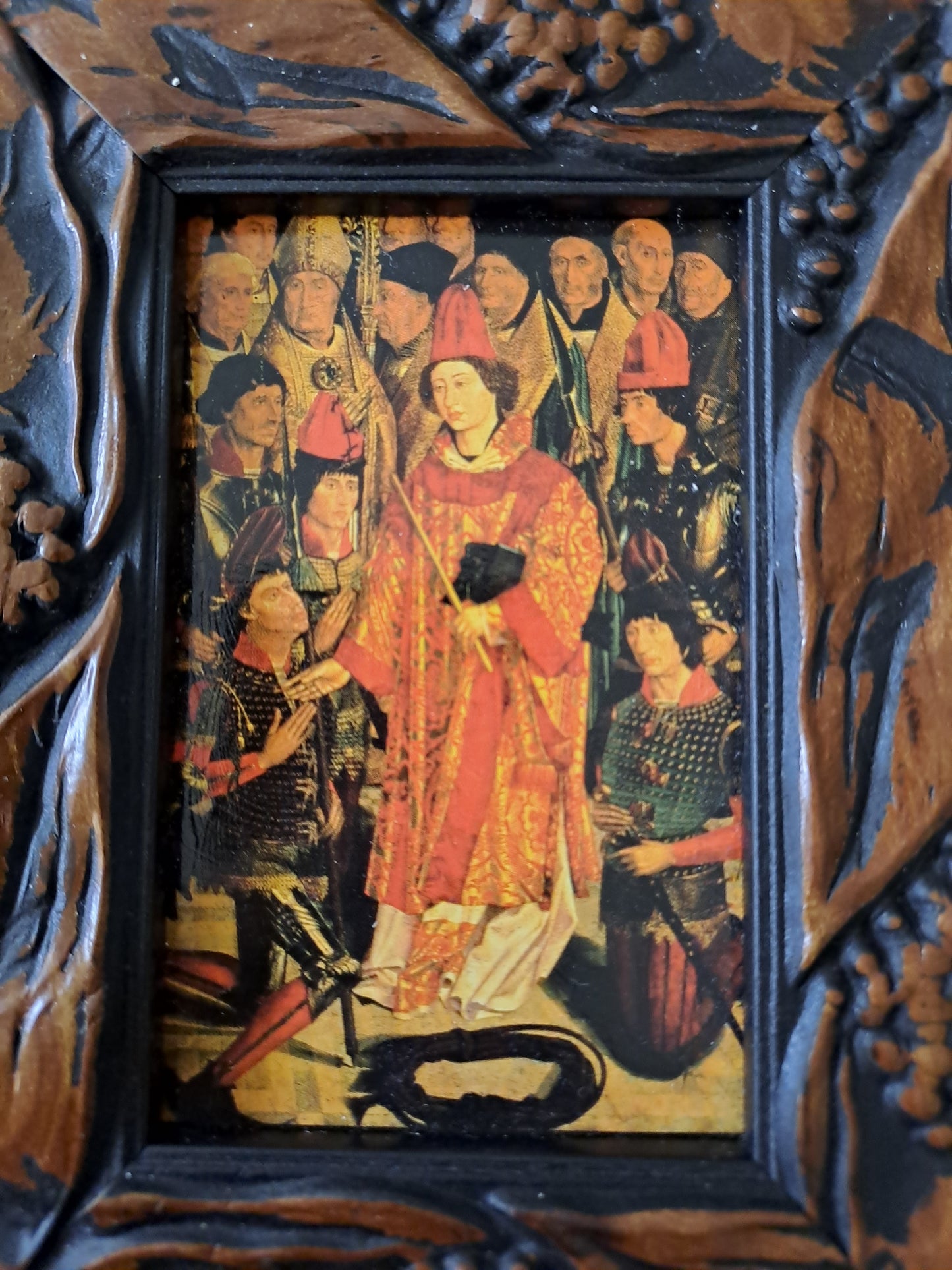 Cadre. Polyptype de São Vincente. Nuno Gonçalvès. Les Grands Maitres De La Peinture.