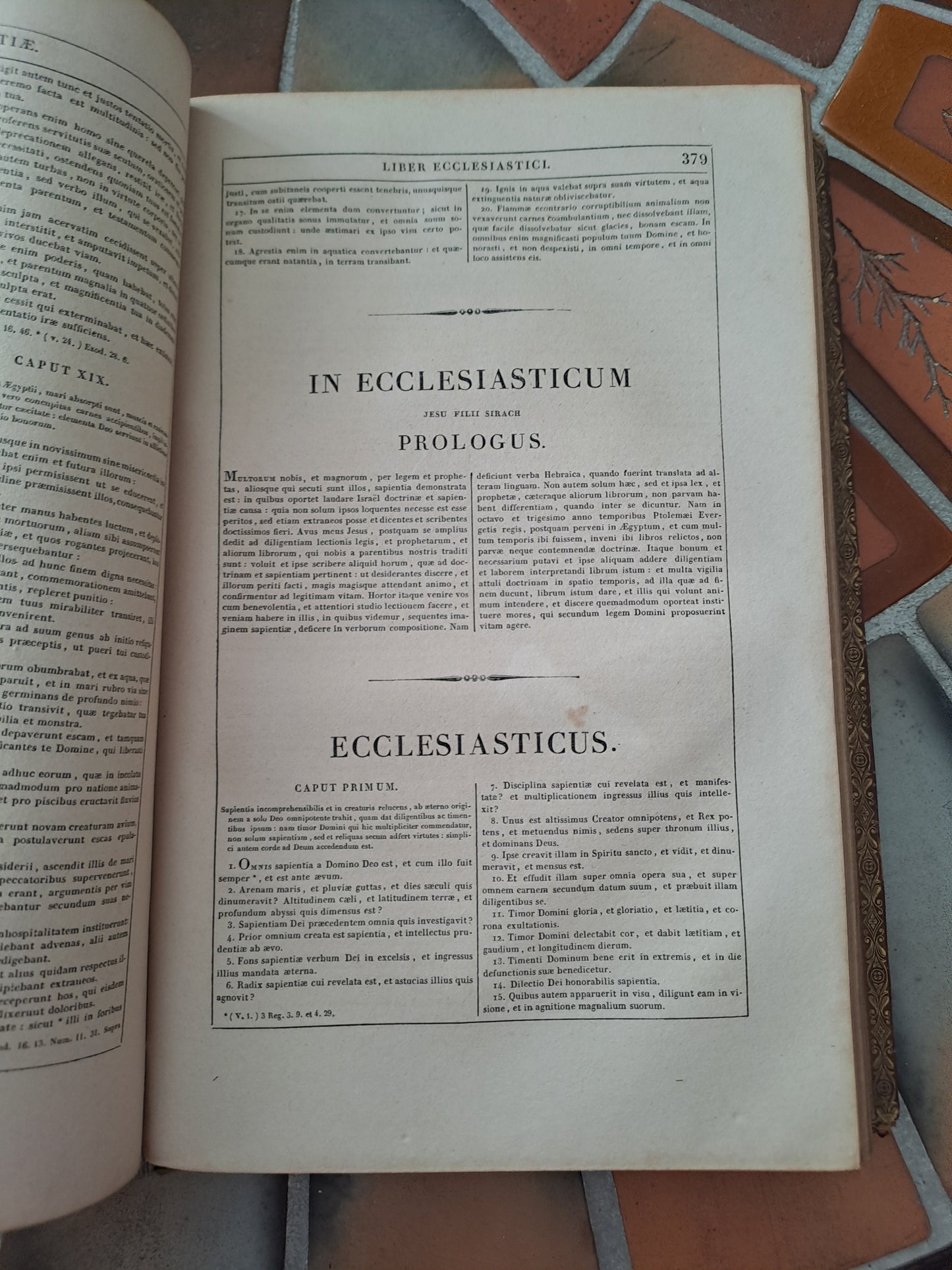Biblia sacra Vulgate editionis Sixti V pontificus maximi Jessu recognita Clementis VIII Auctoritate edita. 1827.