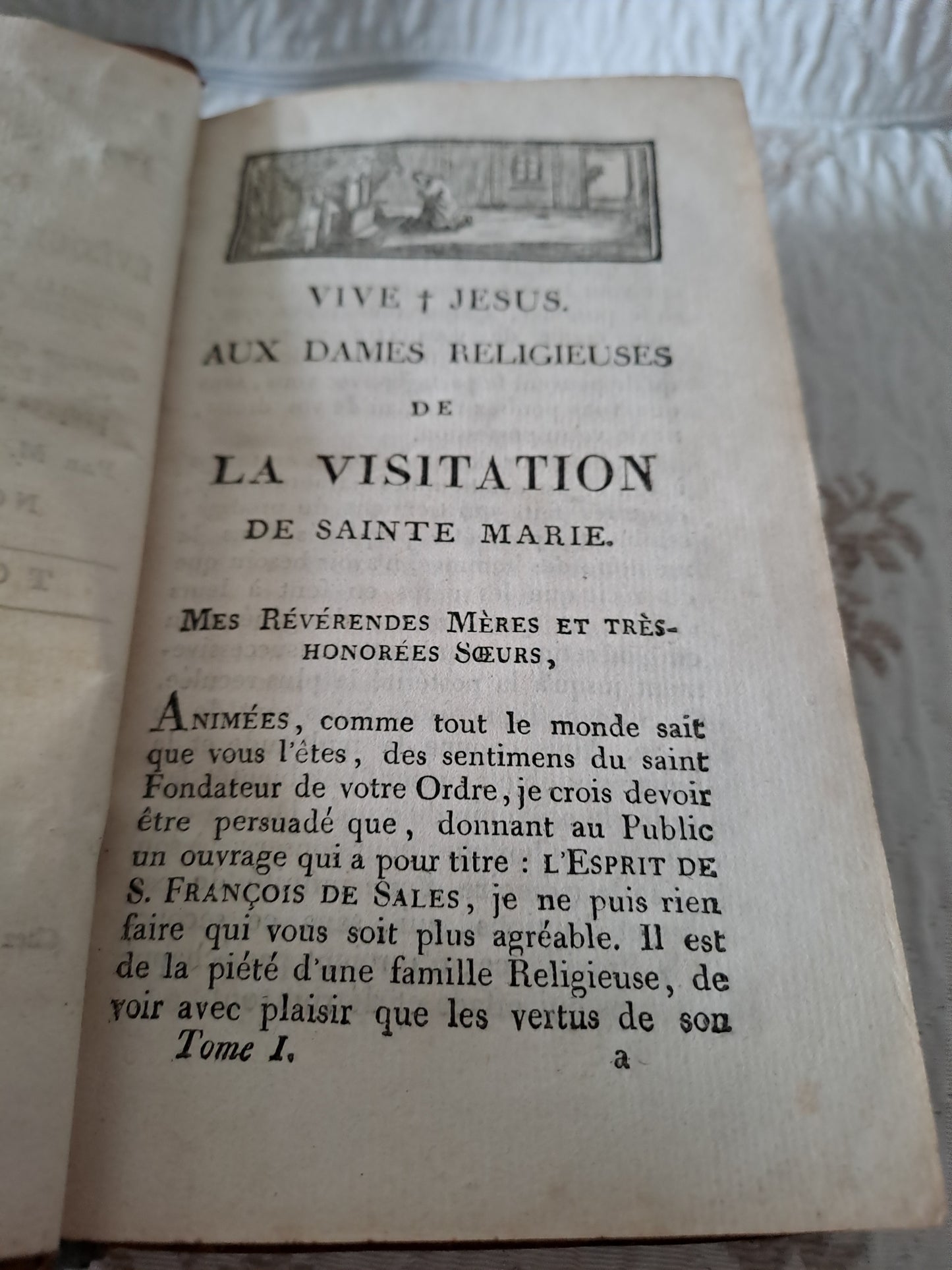 L'esprit de Saint François de Sales. T1. 1816. Ancien livre vintage catholique.