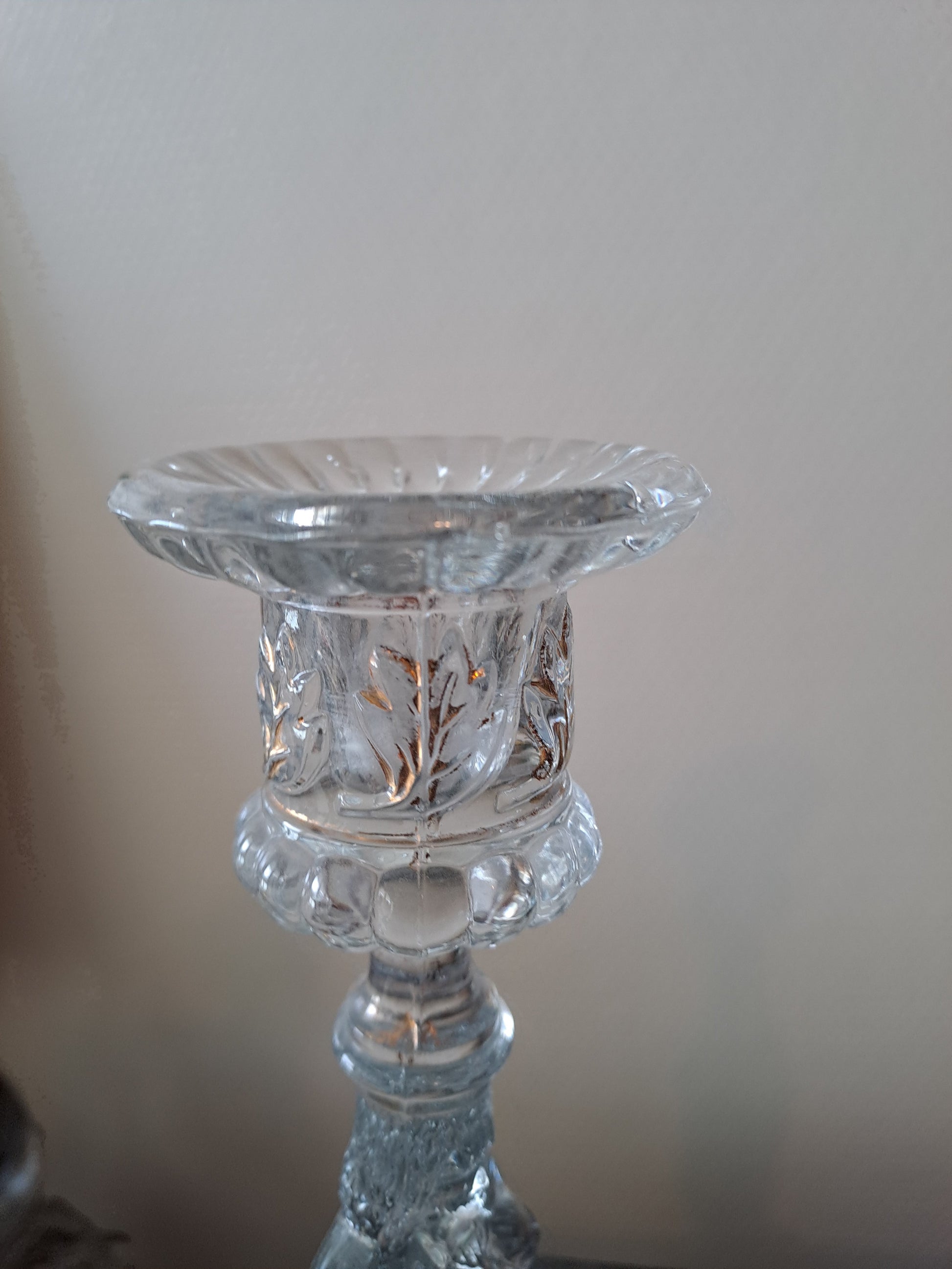 Paire de bougeoirs Sacré-Cœurs De Jésus Et Sainte Vierge Marie. Val saint lambert. Ancien Vintage catholique.