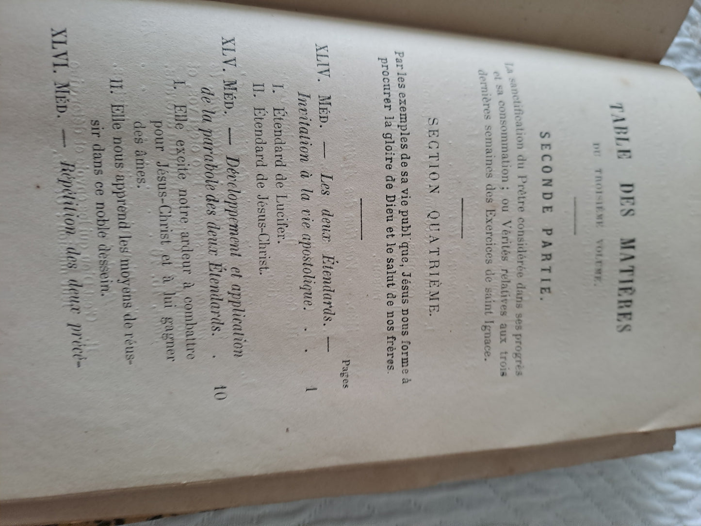 Nouveau cours de médiations sacerdotales. Par Chaignon. T3.  1871. Ancien livre vintage catholique.