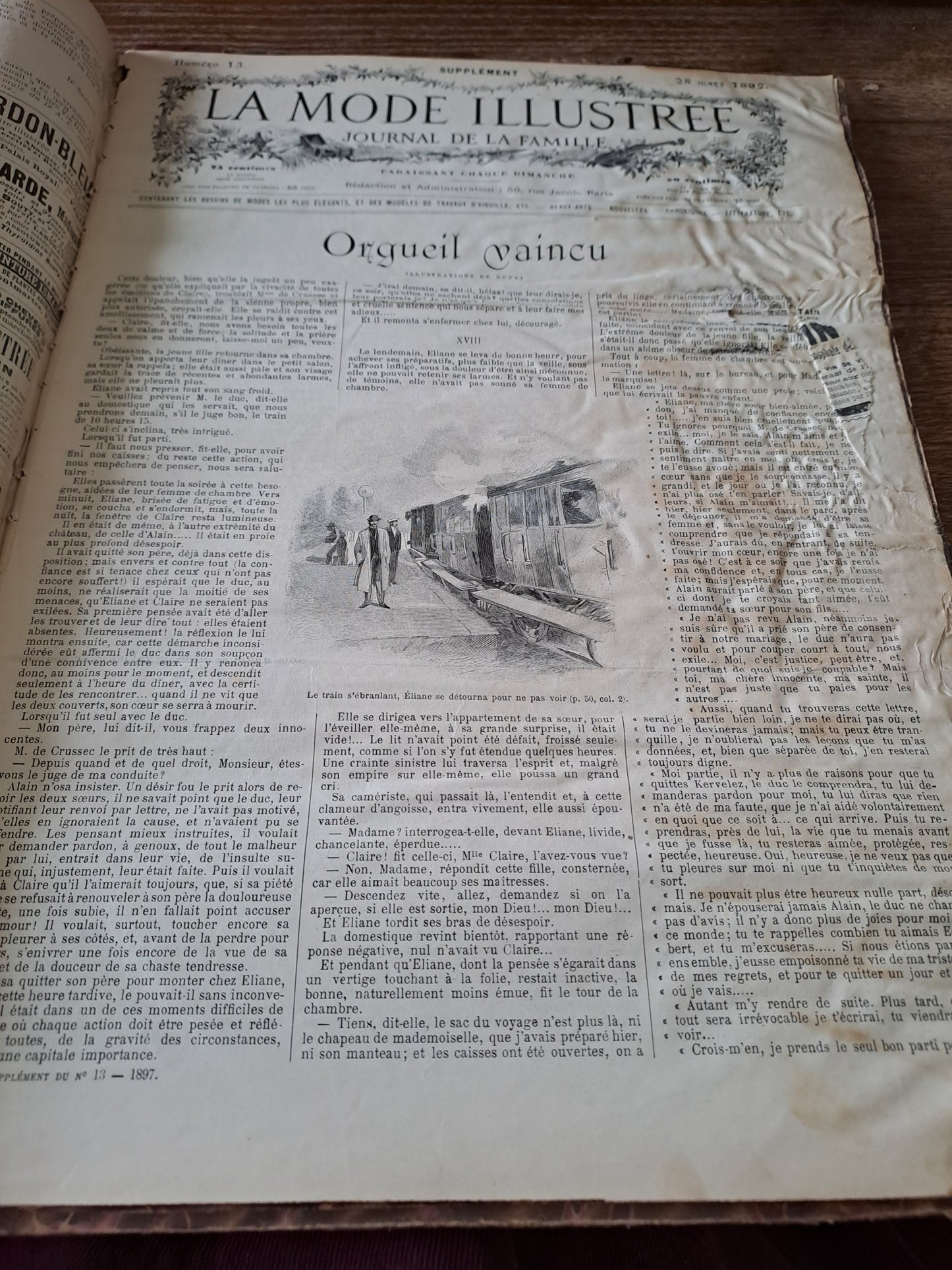 Revues "la mode illustré " 1896.