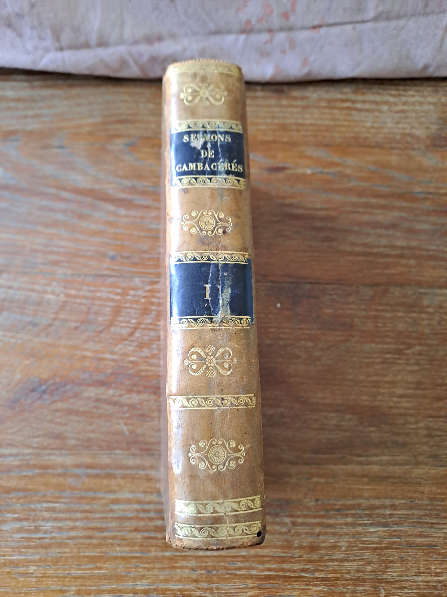 Sermons de l'abbé de Cambaceres, prédicateur du Roi. T1. 1823. Ancien livre vintage catholique.