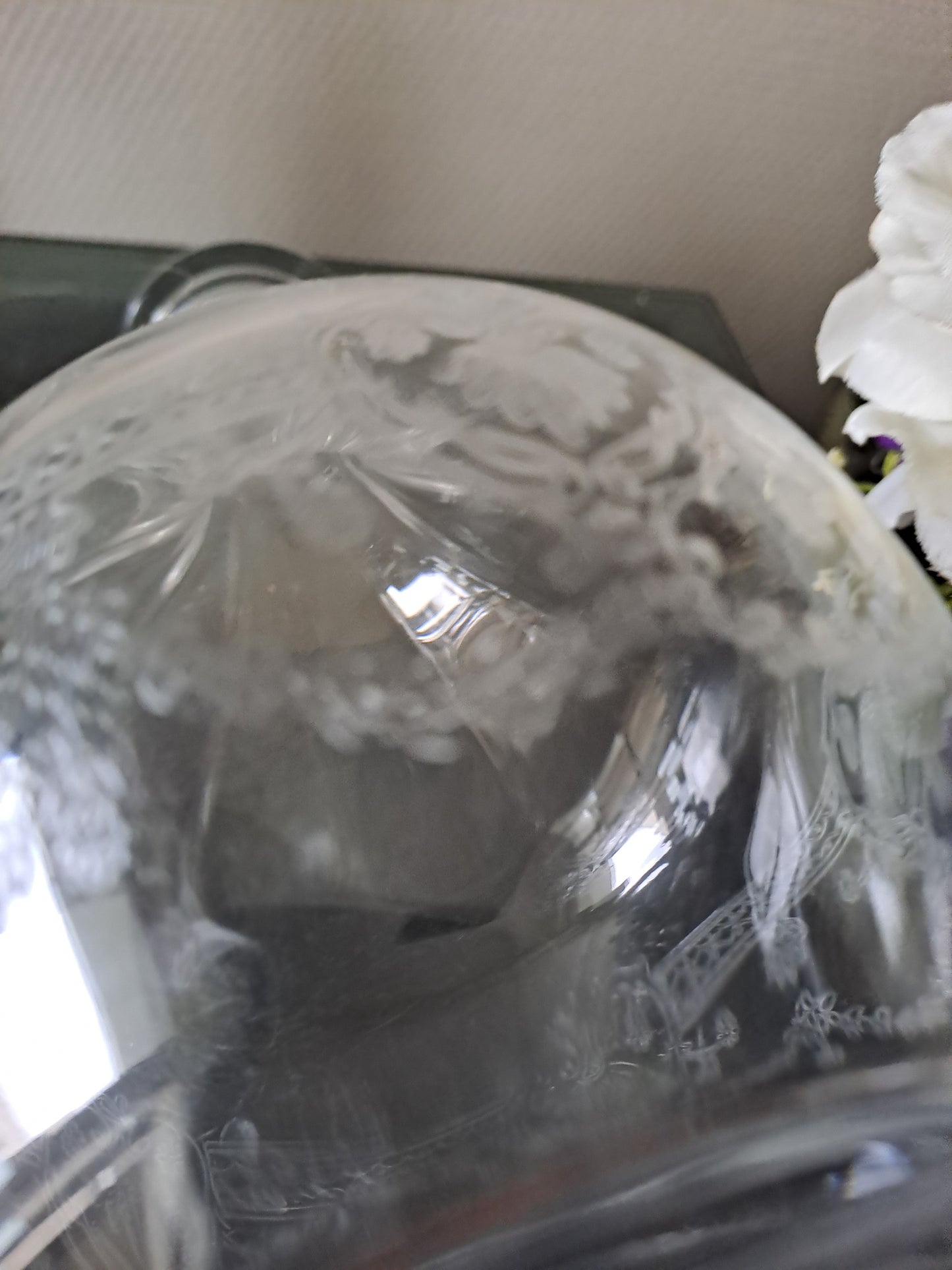 Pichet décanteur en cristal d'Arques modèle Dampierre. Emballage d'origine.