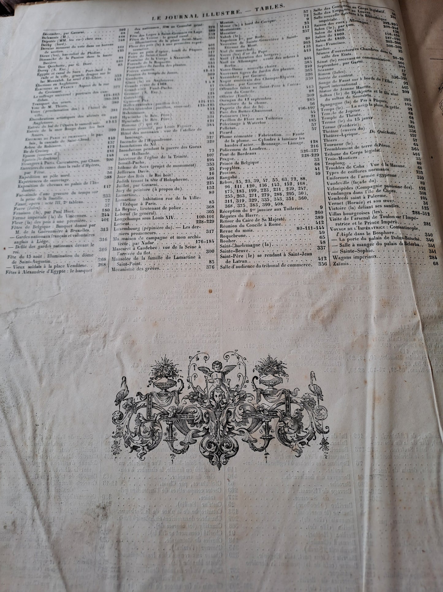 Revues " Le Journal illustré " pour l'année 1869. Ancien livre vintage.