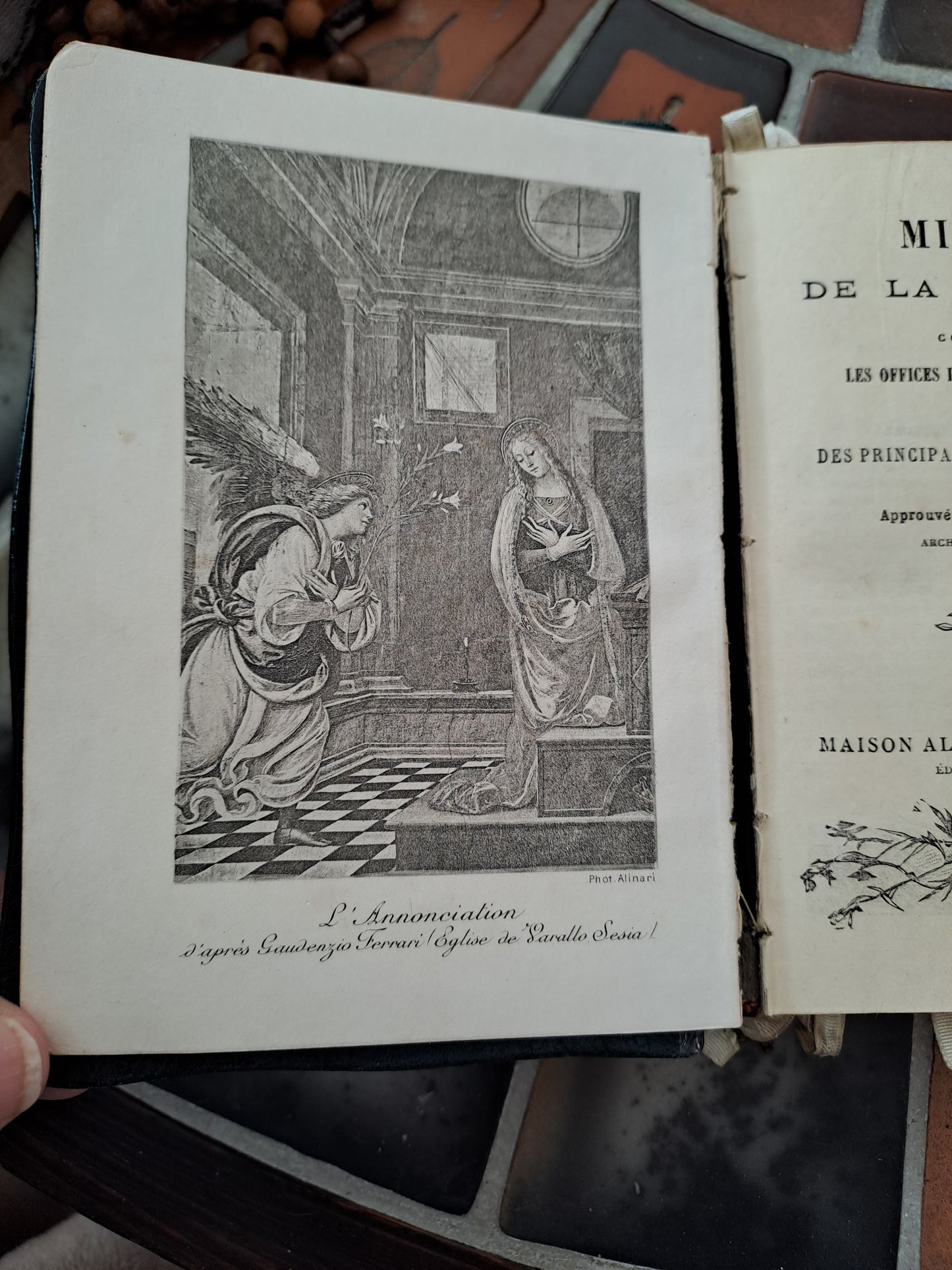Missel de la nativité. Imprimatur. Ancien livre vintage catholique.