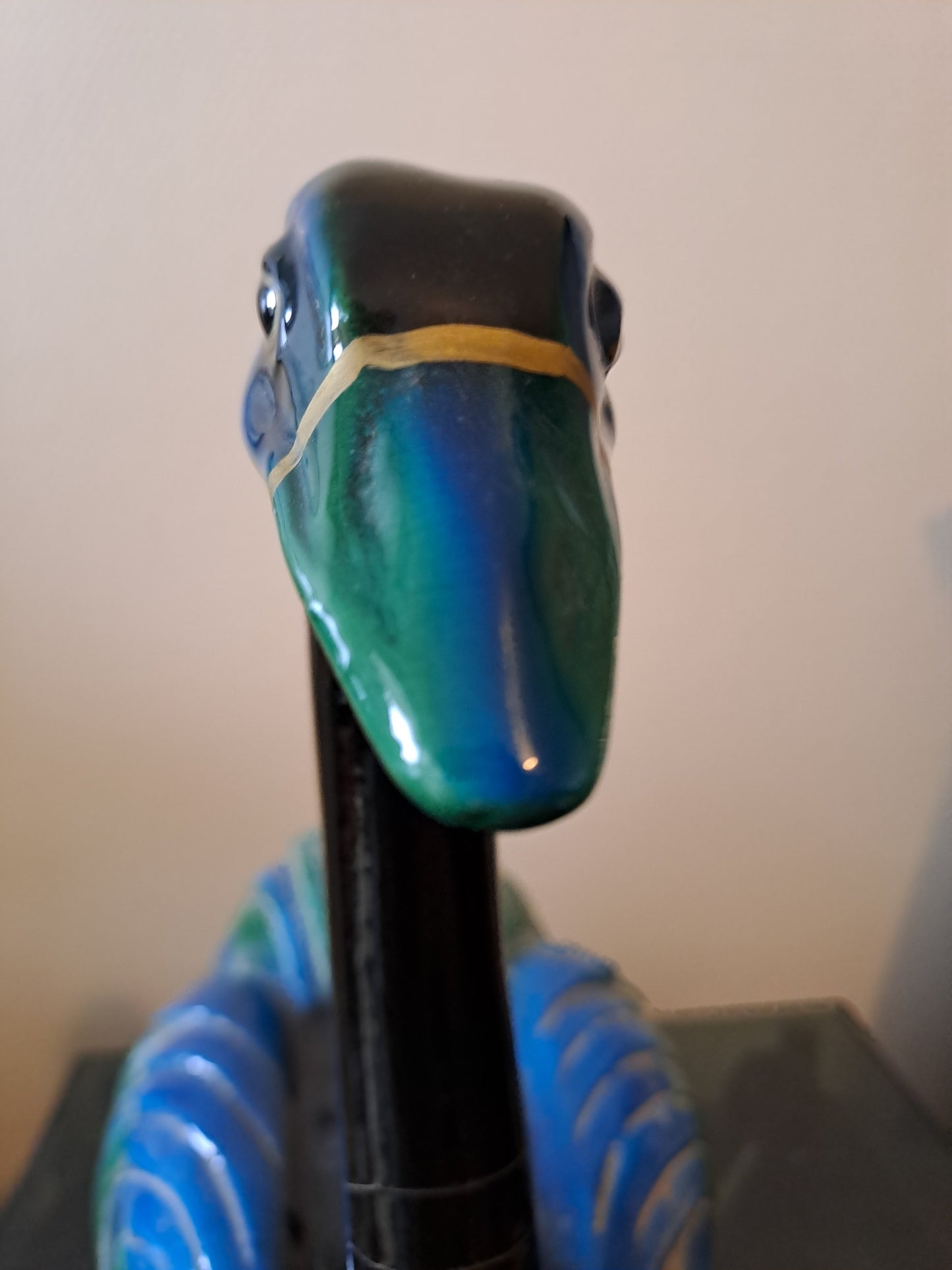 Statue autruche Hollywood Regency. 27.5 Cm X 27 Cm X 16 Cm.