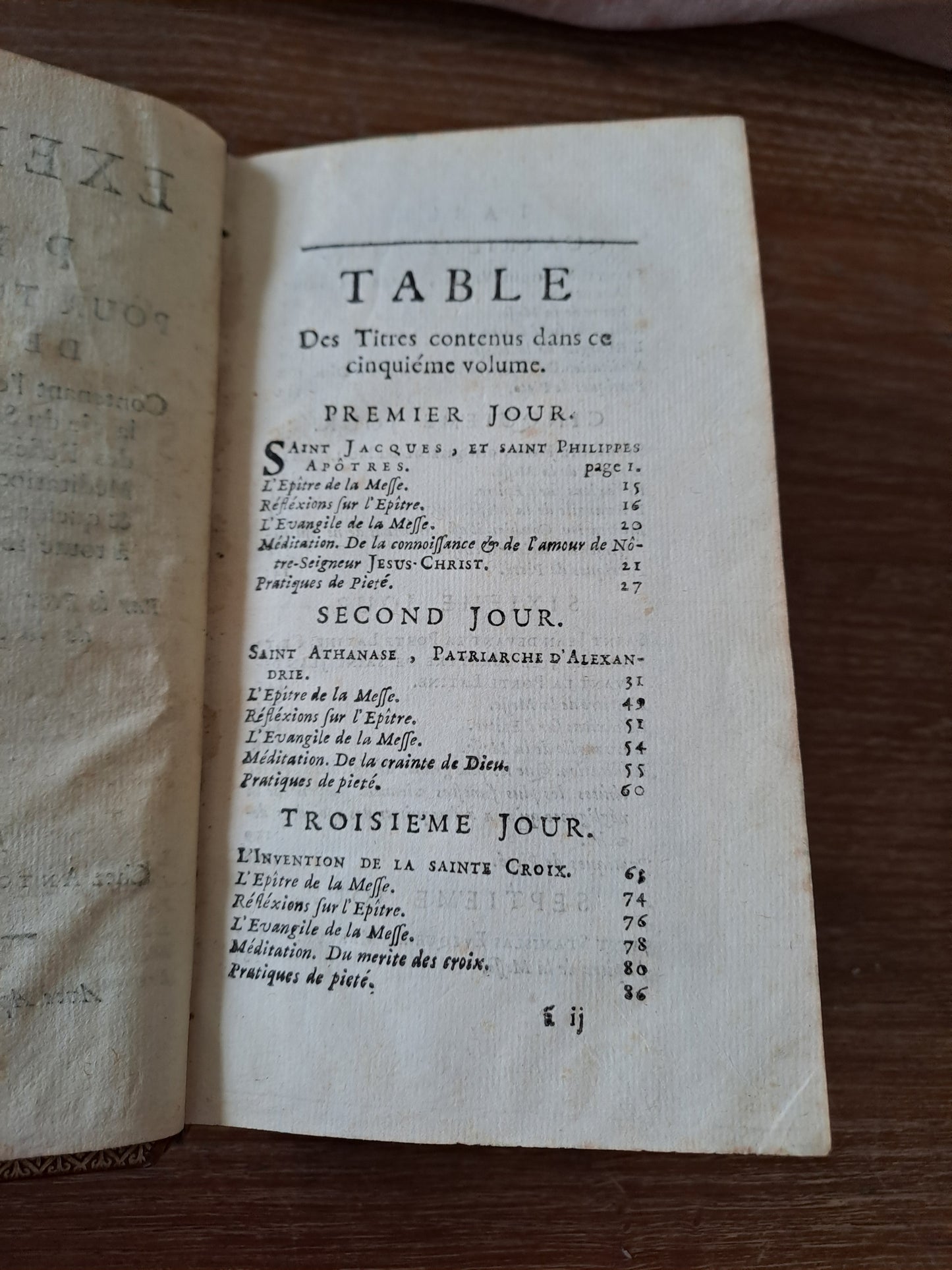 Année chretienne. Mai ( may) 1716. Exercices de piété pour tous les jours. Ancien livre vintage catholique.