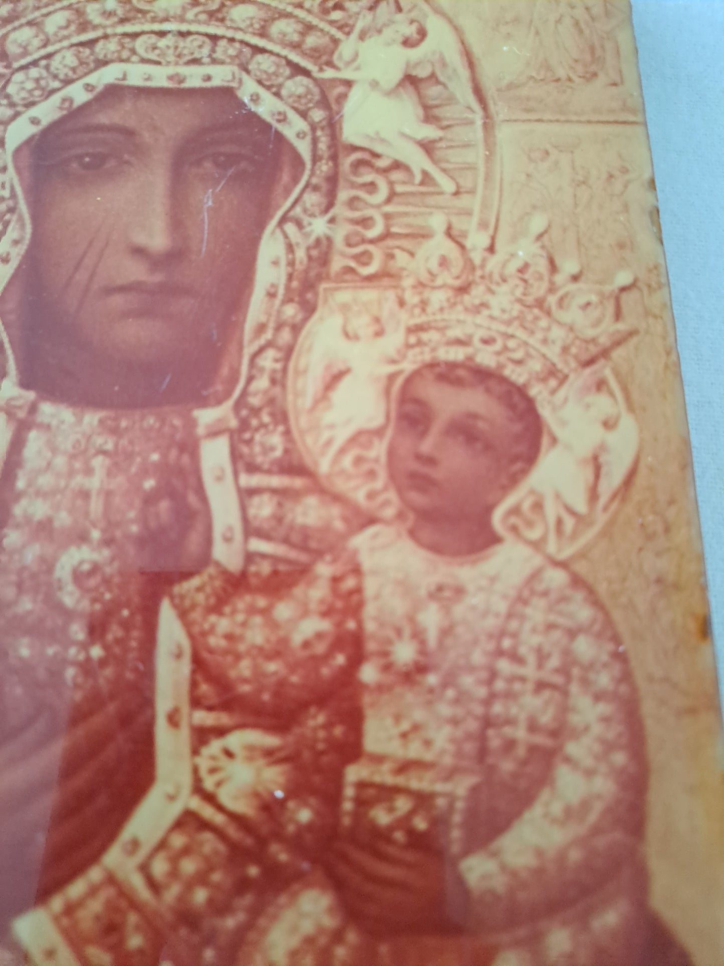 Icône Représentant Notre-Dame de częstochowa.