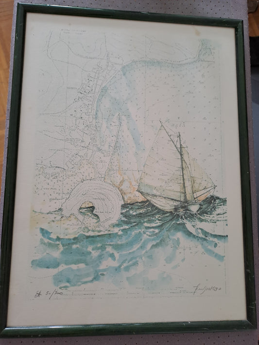 Lithographie. Jean Doat. Numéroté (50/300) Et Signé Au Crayon.  Ancien décoration vintage.