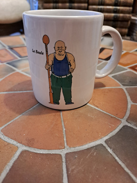 Tasse / mug Les tresors de Fort-Boyard. La boule. Ancien decoration vintage.