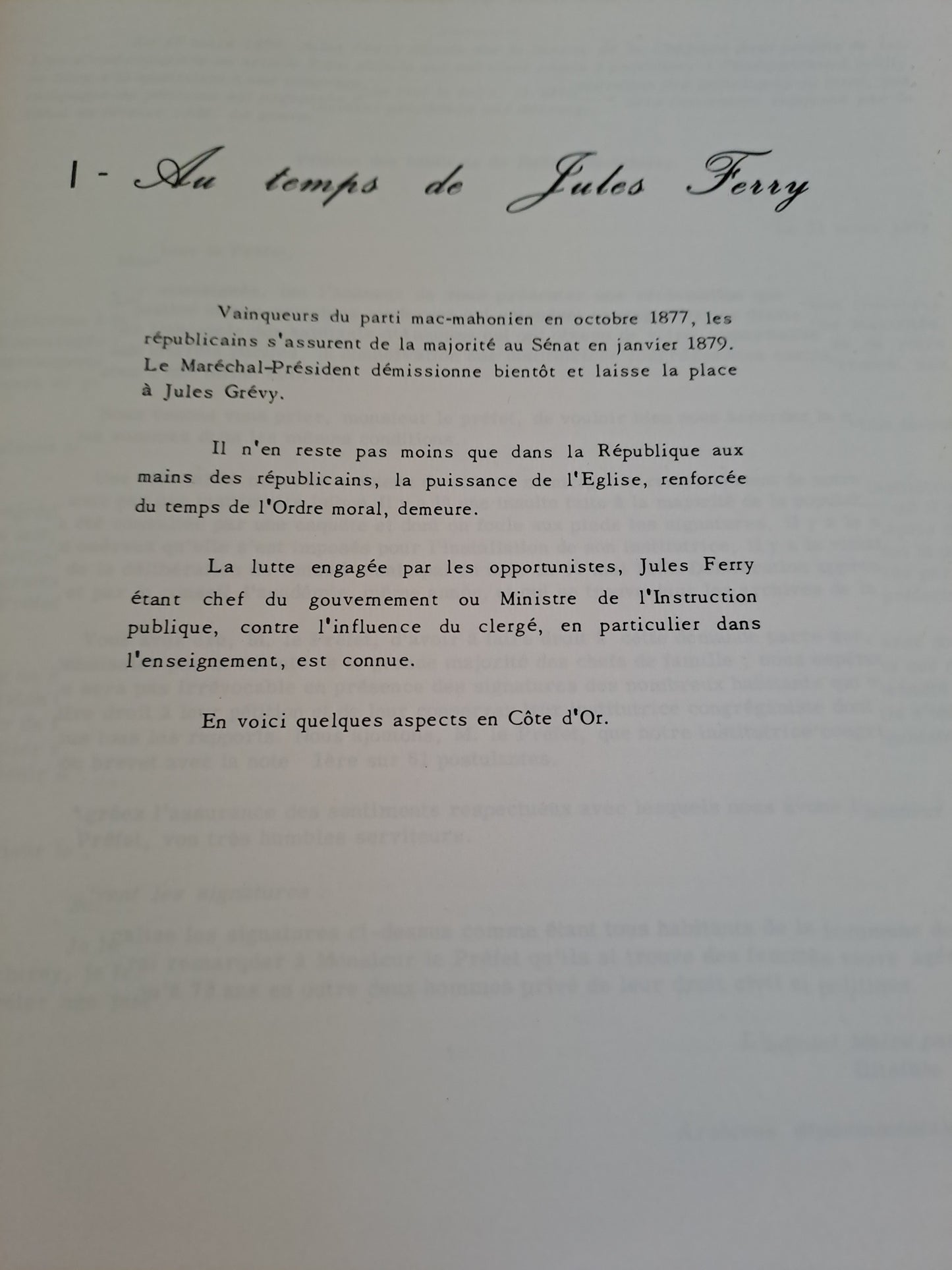 Livre. La IIIe république en Côte-d'Or. 1870 - 1914.