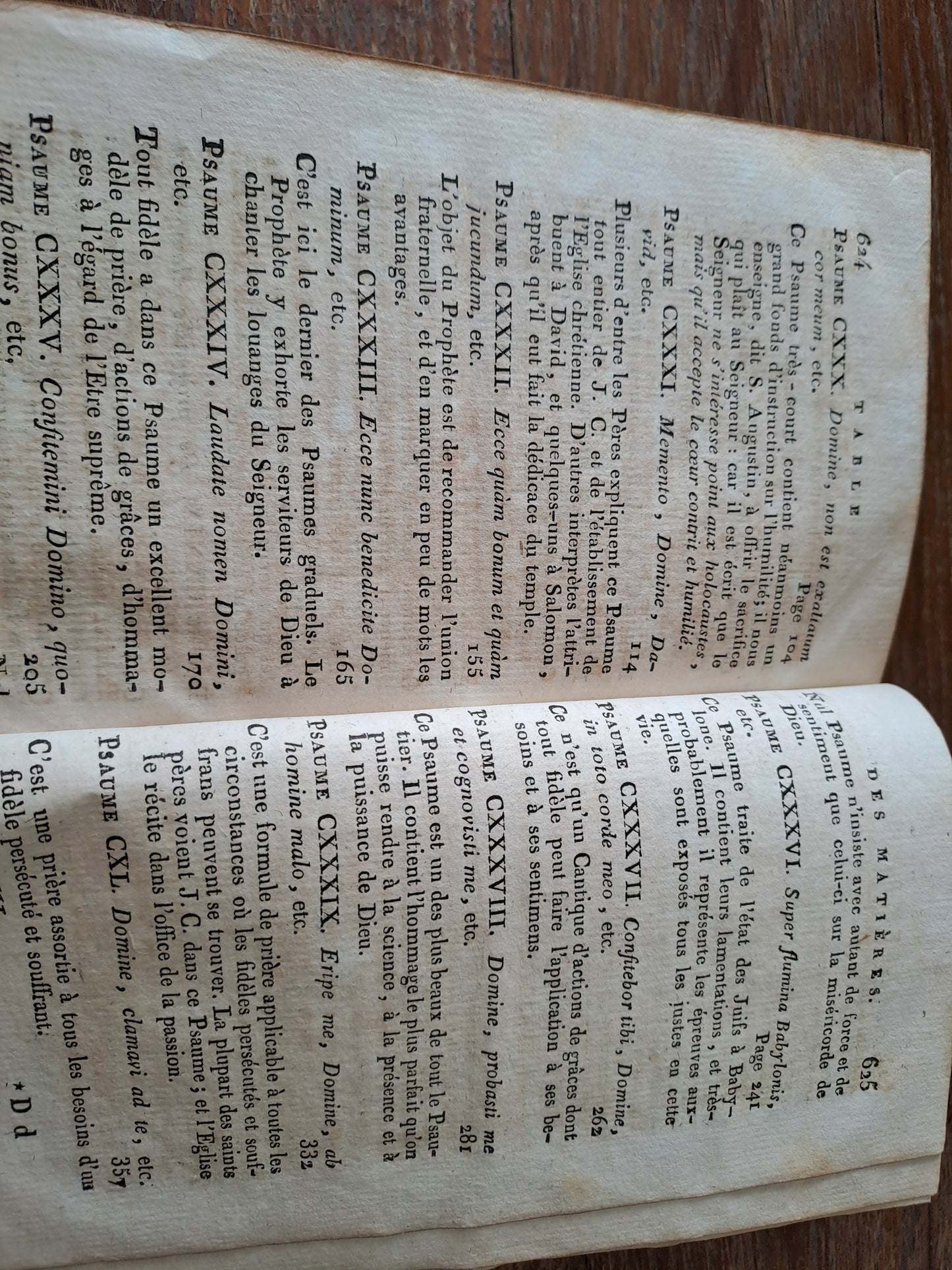 Les psaumes traduits par Berthier. T8.1807. Ancien livre vintage catholique.