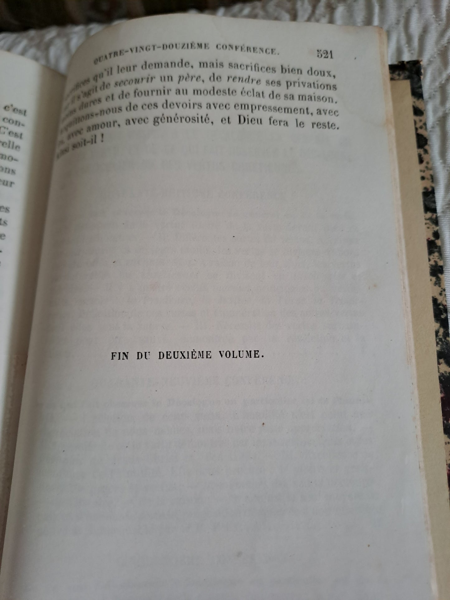 Cours et conférences sur la religion et les dogmes. Abbé Rua. T2. 1881. Ancien livre vintage catholique.