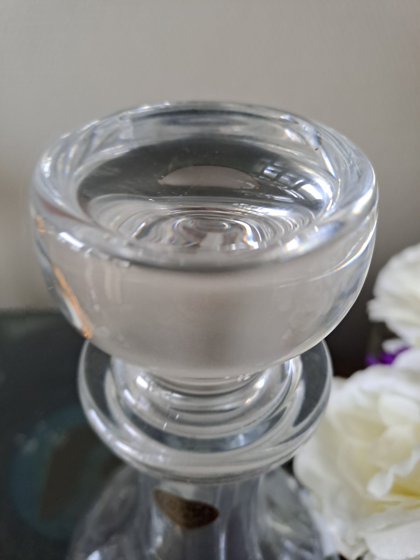 Pichet décanteur en cristal d'Arques modèle Dampierre. Emballage d'origine.