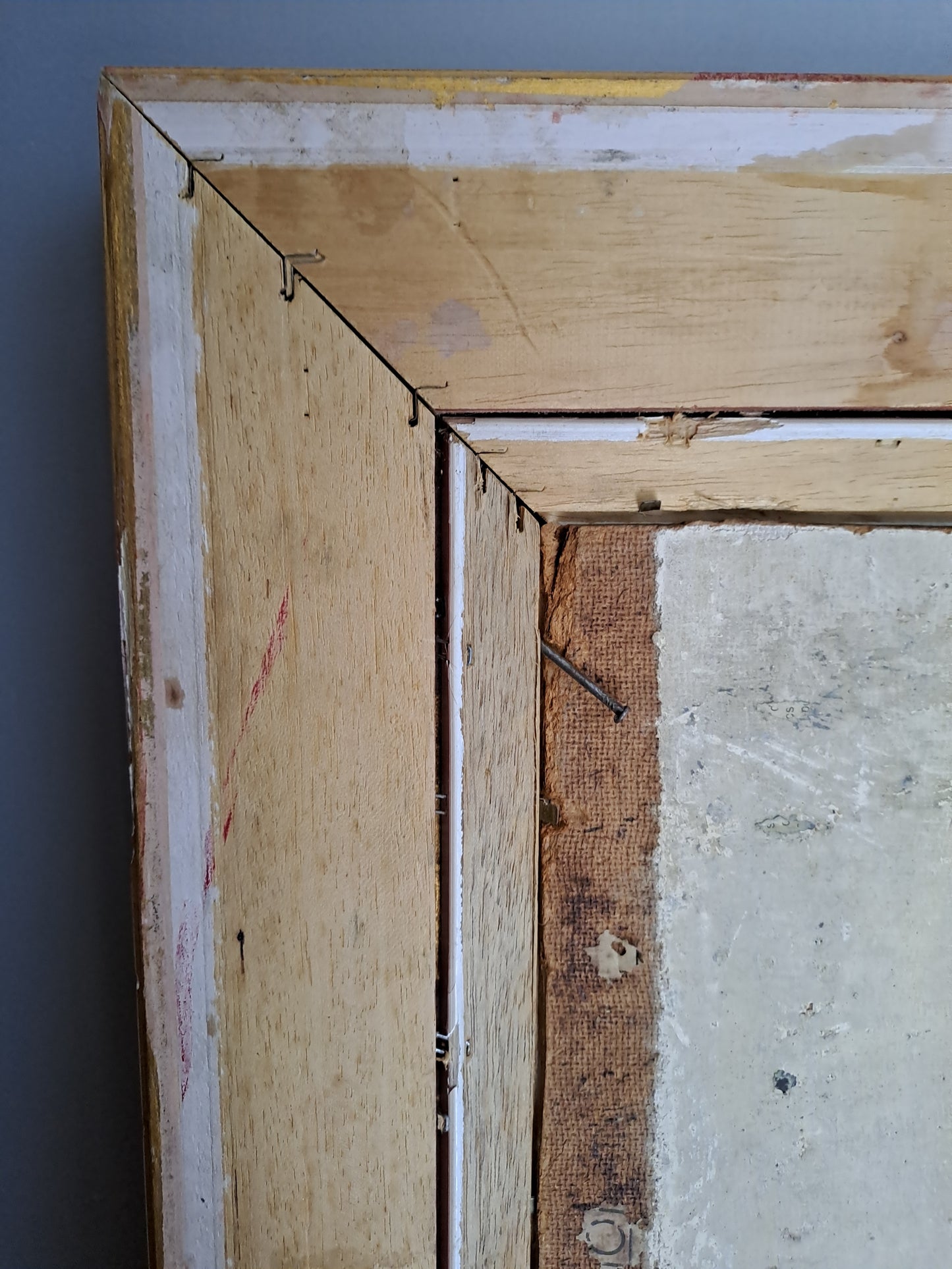 Tableau Saint-Martin et le mendiant d'après Van Dick. Signé. 125cm X 107 cm. Ancien vintage catholique sacré-coeur.