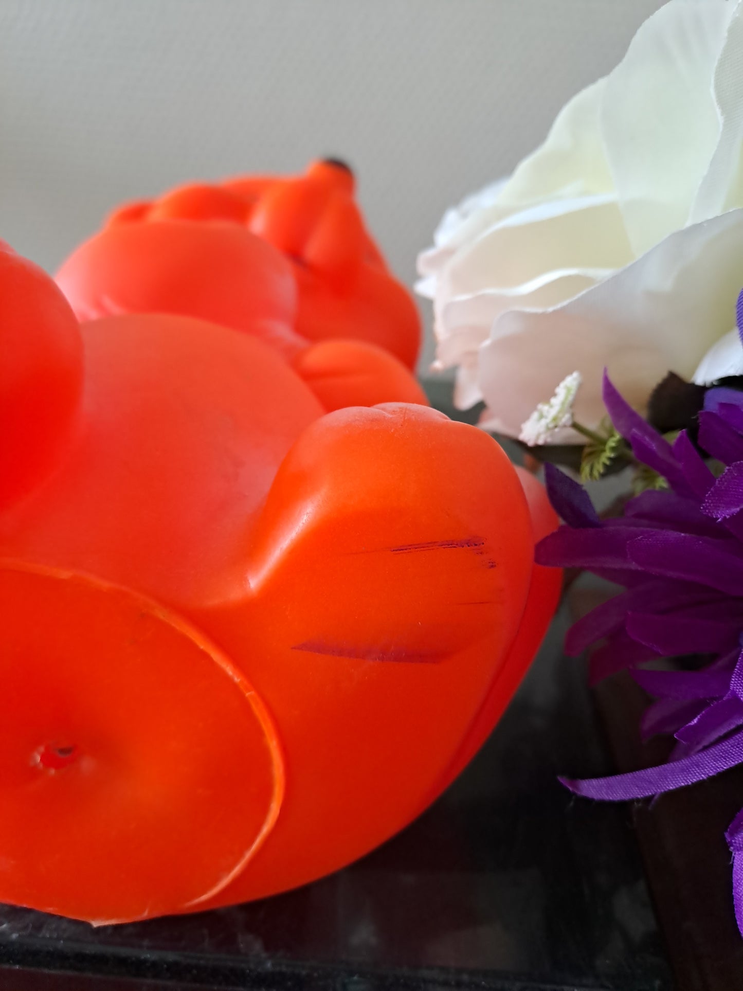 Ours. Teddy bear. Pouet-Pouet. Ancien decoration vintage.