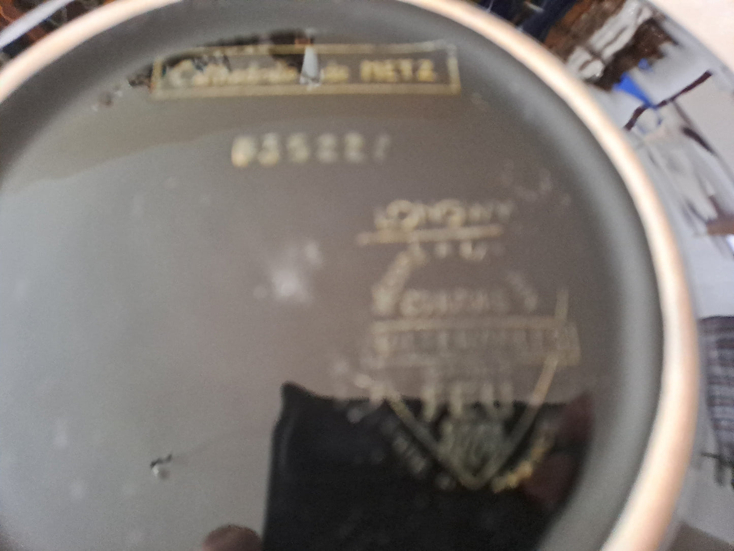 Longwy. Assiette Cathedrale De Metz N° 3522. Décoré À La Main. Grand Feu.