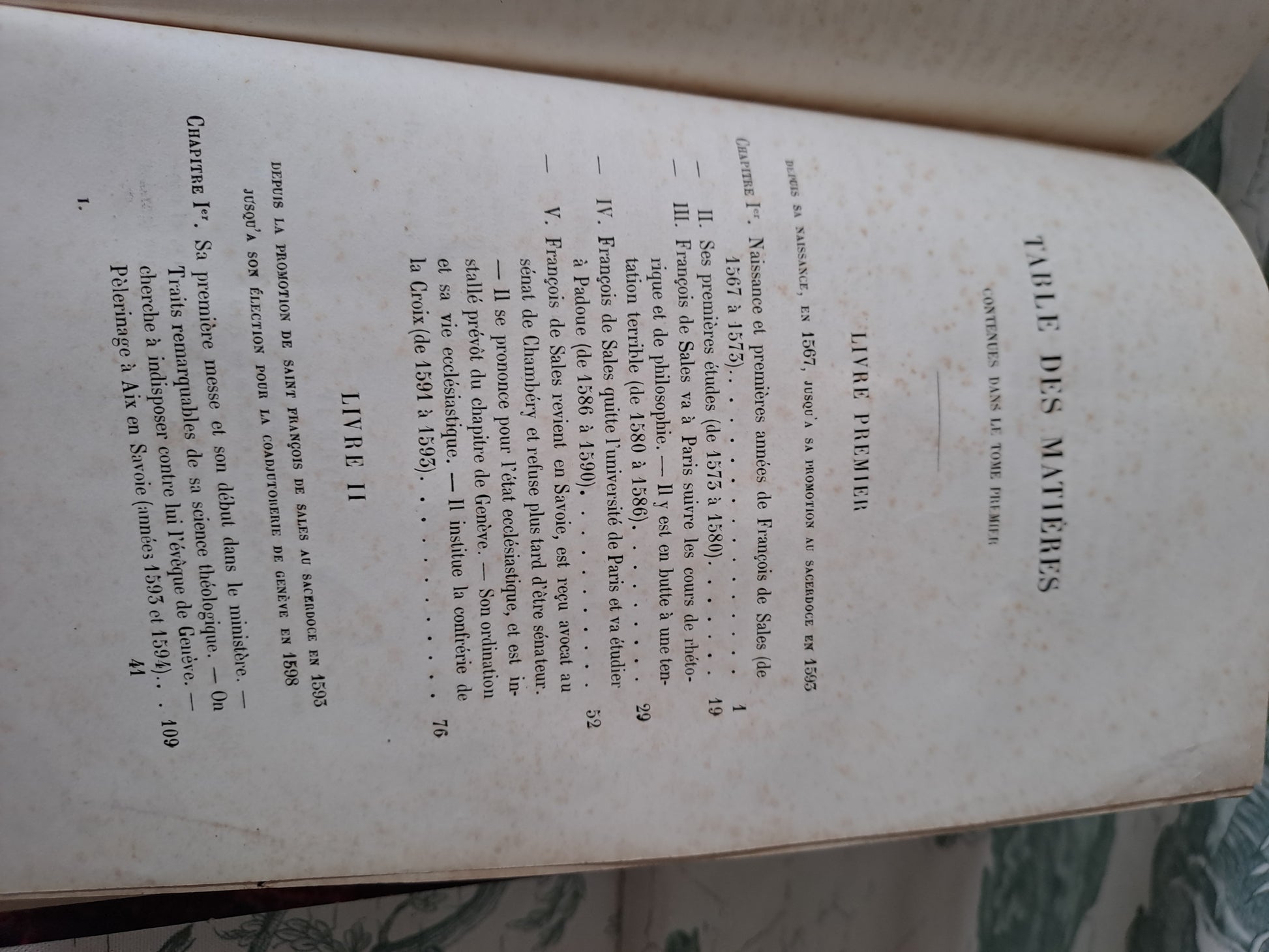 Vie de Saint François de Sales. 1856. Tome 1. 