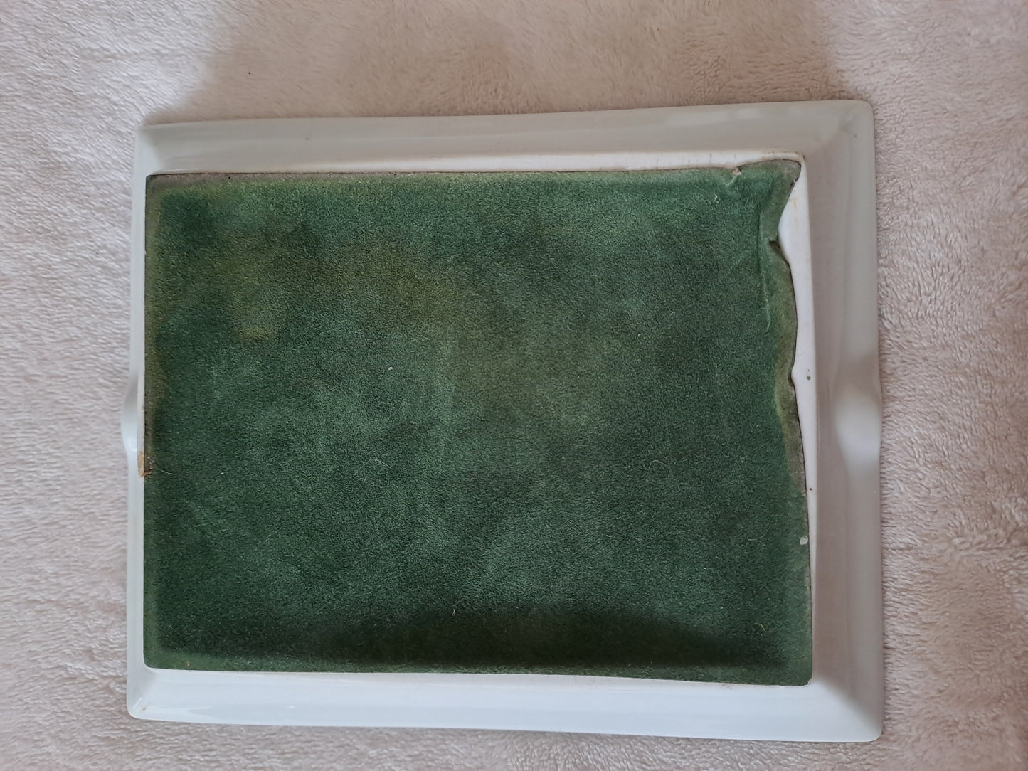 Cendrier à cigares. Porcelaine Limoges France. Peint À La Main. Ancien decoratrice vintage catholique.