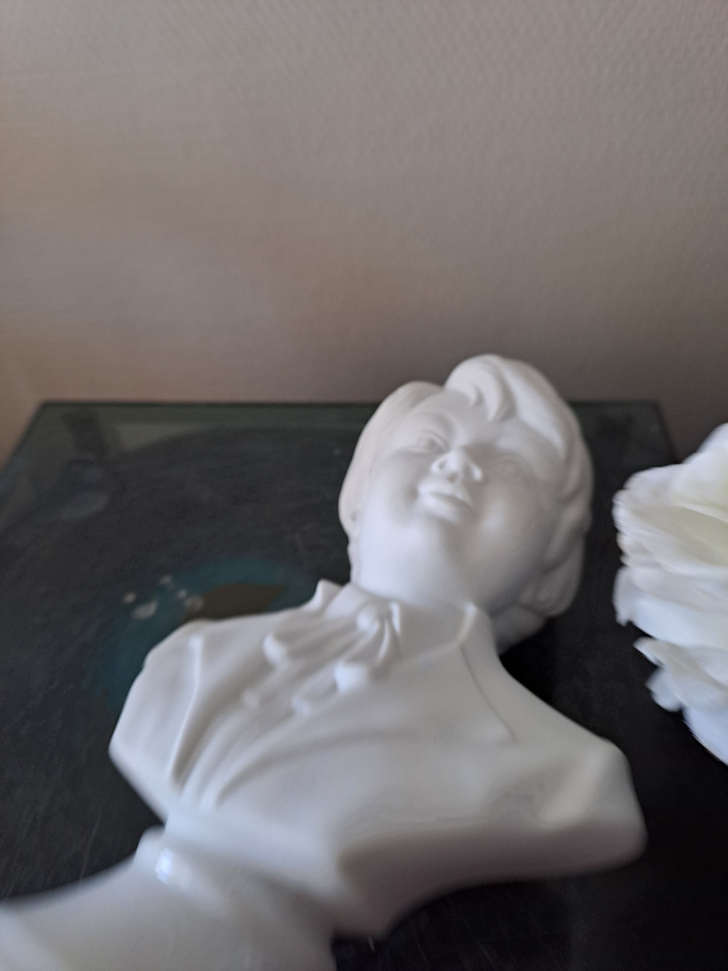 Buste garçon. Porcelaine et biscuits. Sambo.