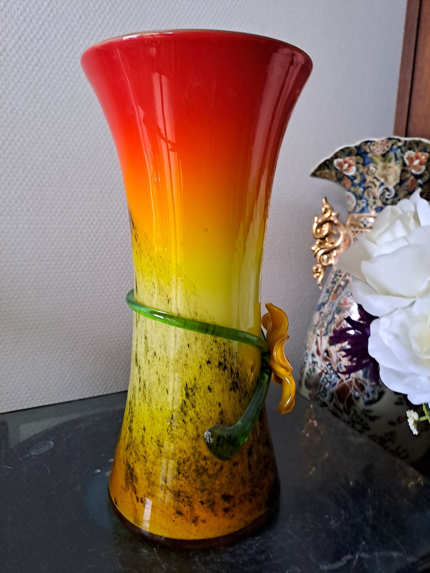 Vase En Pâte De Verre.